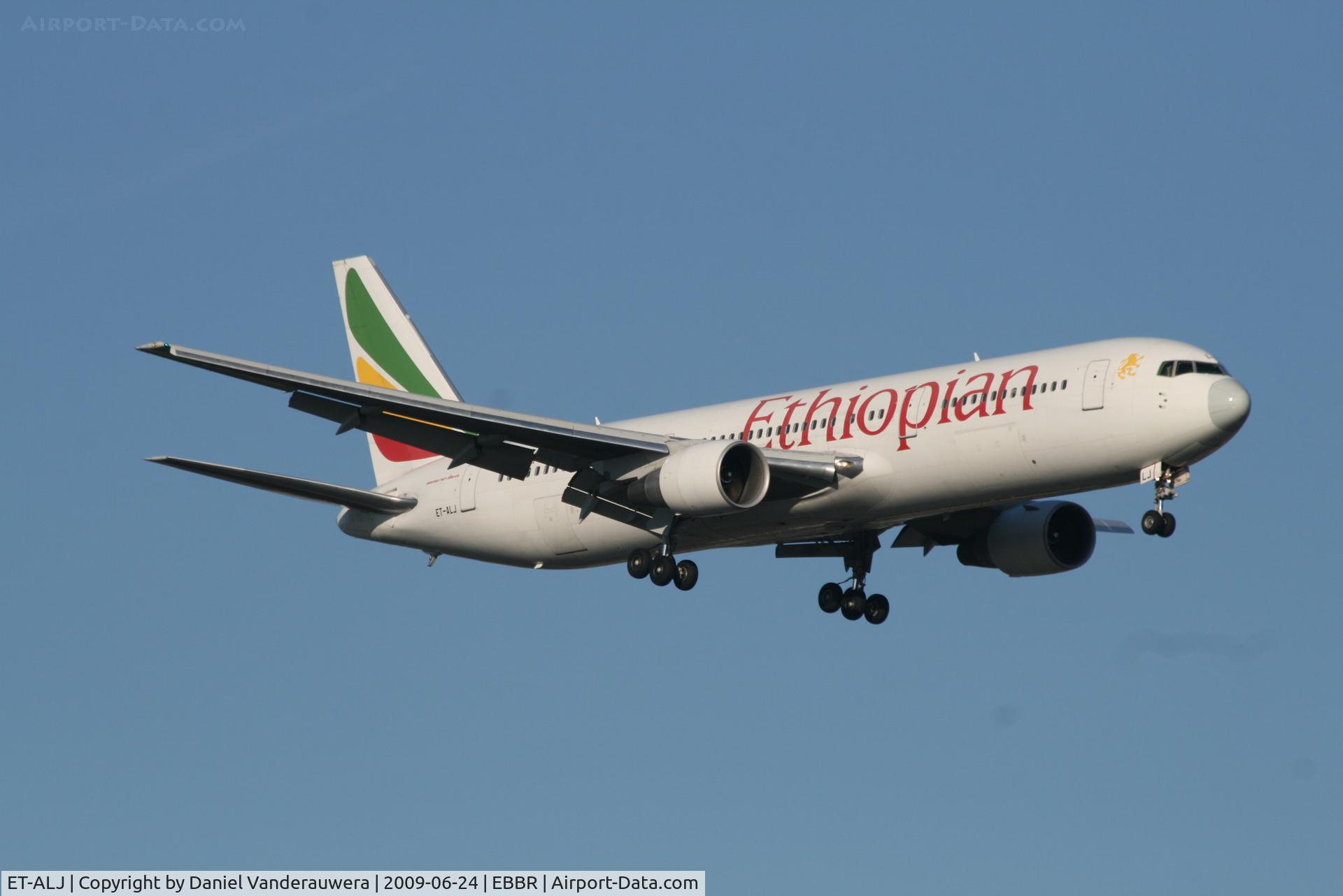 ET-ALJ, 2003 Boeing 767-360/ER C/N 33767, arrival of flight ET704 to rwy 02