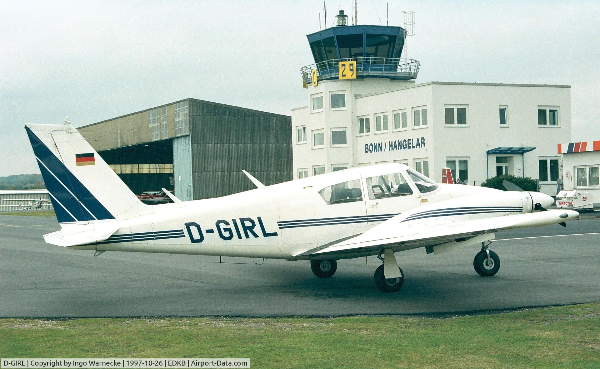 D-GIRL, 1963 Piper PA-30-160 Twin Comanche Twin Comanche C/N 30-63, Piper PA-30-160 Twin Comanche at Bonn-Hangelar airfield
