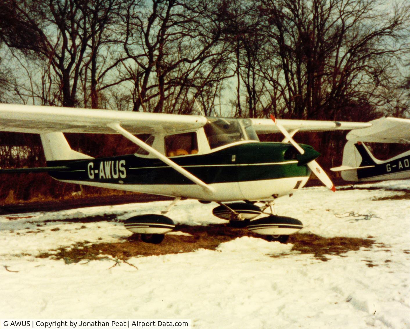 G-AWUS, 1968 Reims Cessna F150J C/N 0394, G-awus at Popham in the late 80's
