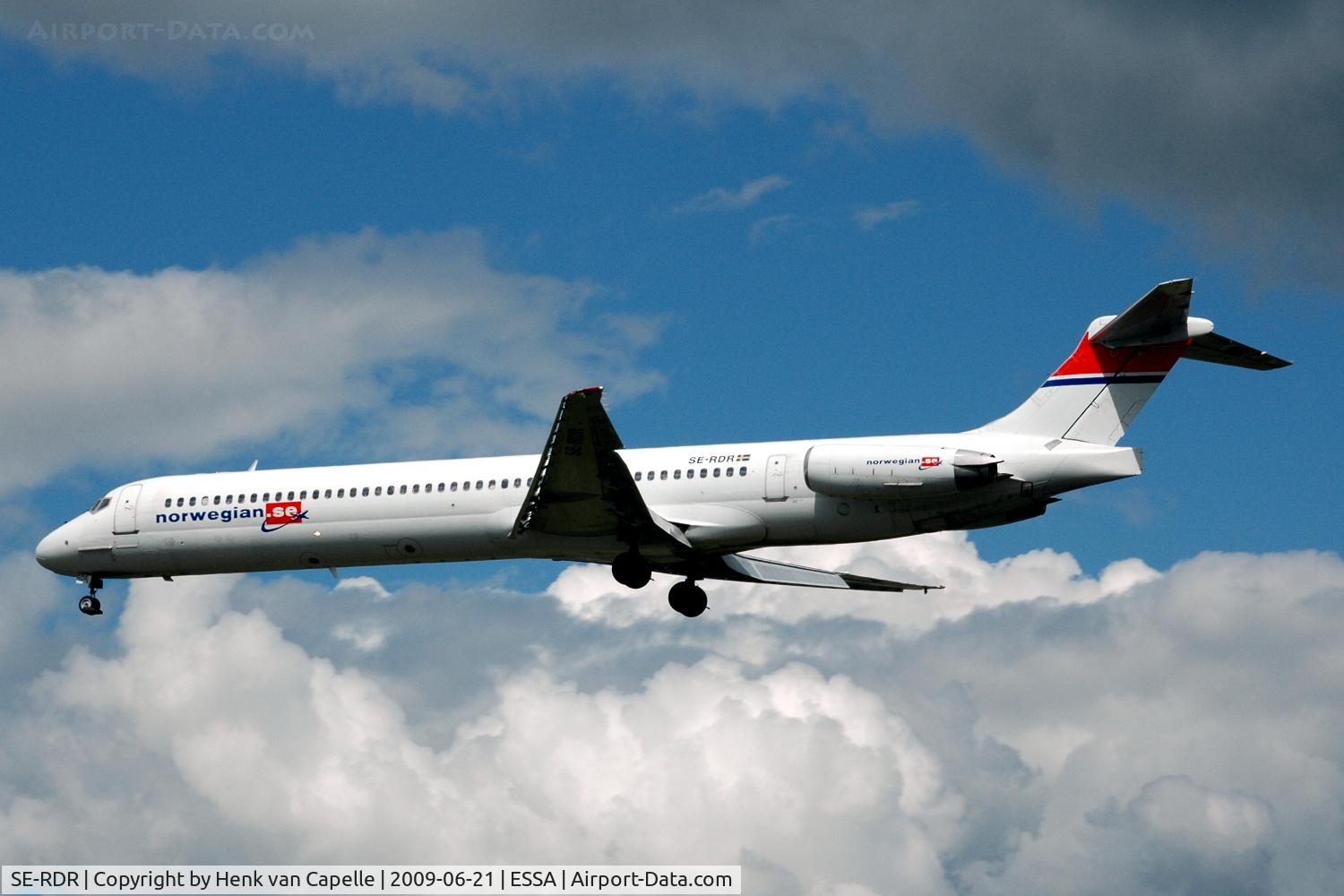 SE-RDR, 1980 McDonnell Douglas MD-82 (DC-9-82) C/N 49151/1088, MD-82 SE-RDR now in Norwegian Air Shuttle colours.