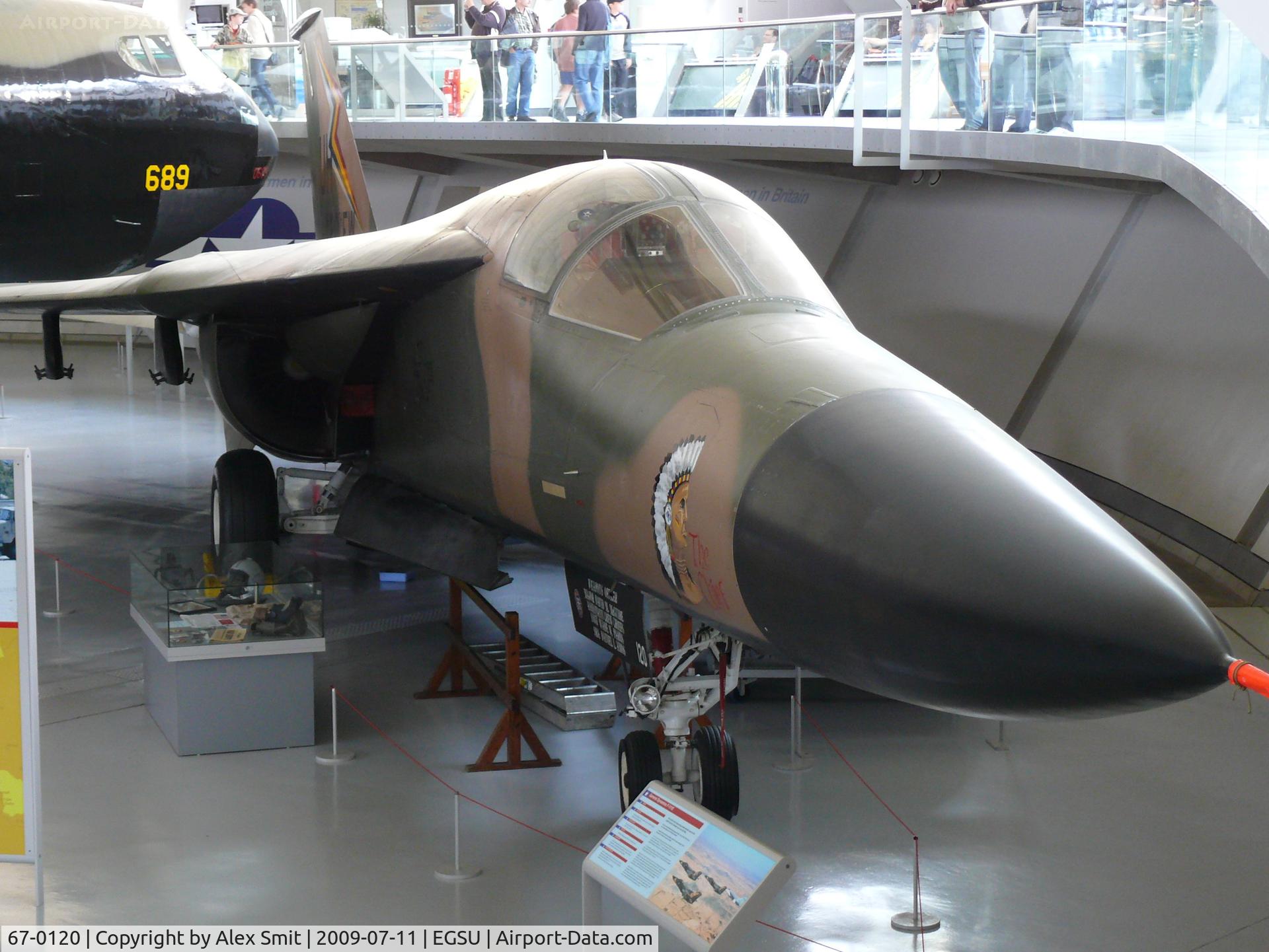 67-0120, 1969 General Dynamics F-111E Aardvark C/N A1-165, General Dynamics F-111E Aardvark 67-0120/UH US Air Force in the American Air Museum