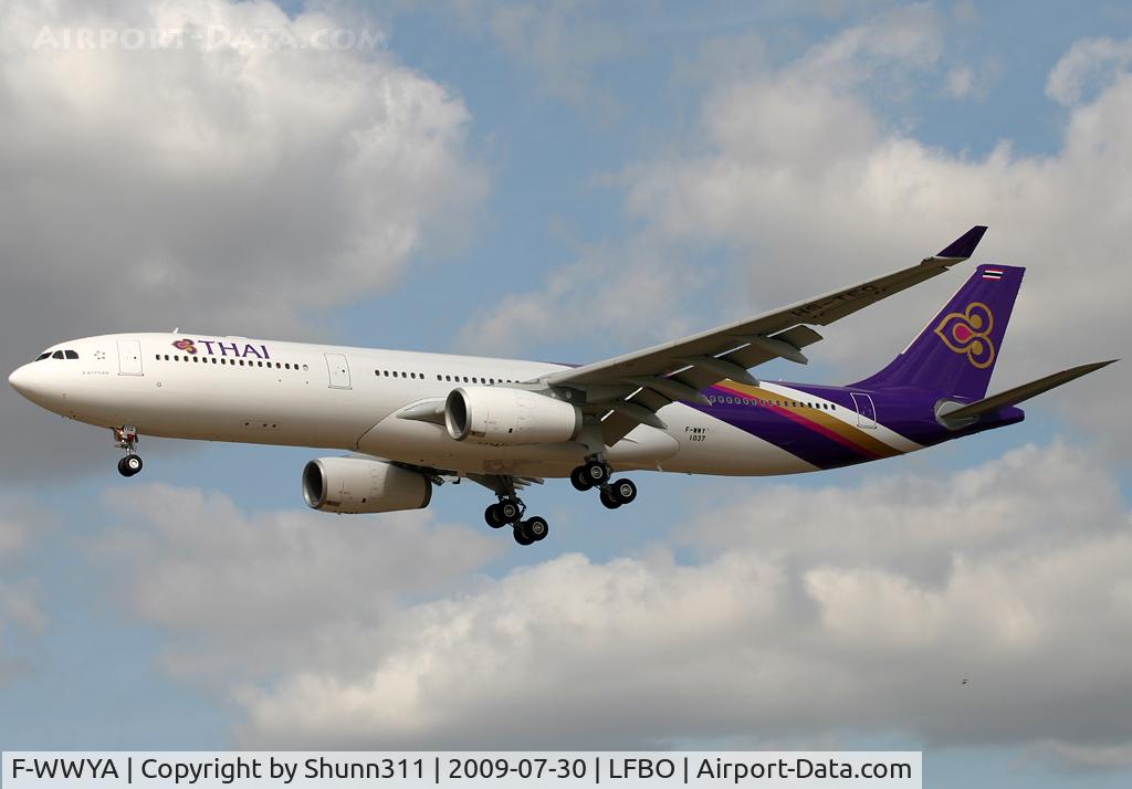 F-WWYA, 2009 Airbus A330-343X C/N 1037, C/n 1037 - To be HS-TEQ