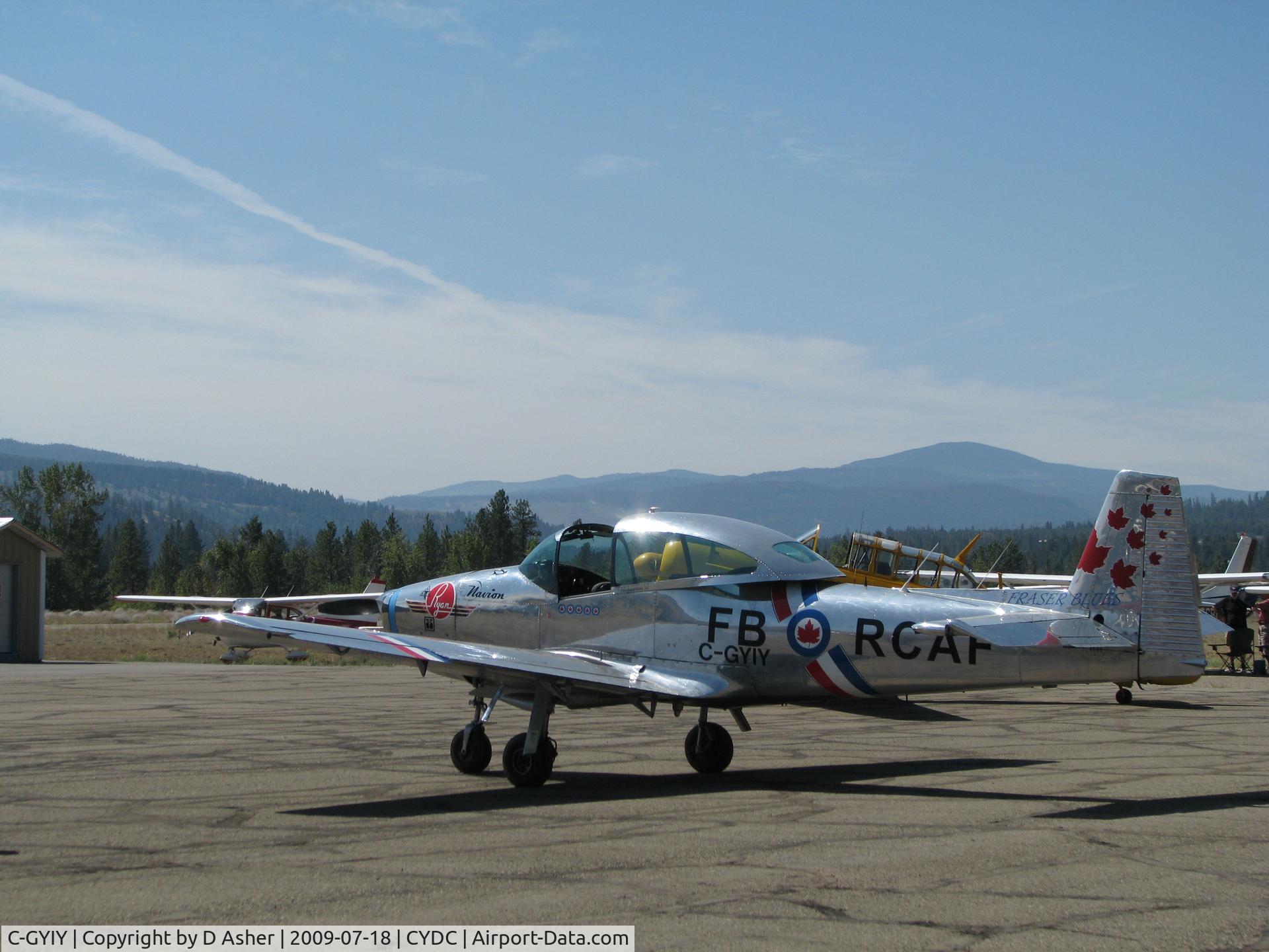 C-GYIY, 1947 North American Navion (NA-145) C/N NAV-4-779, Displayed at Princeton Airshow