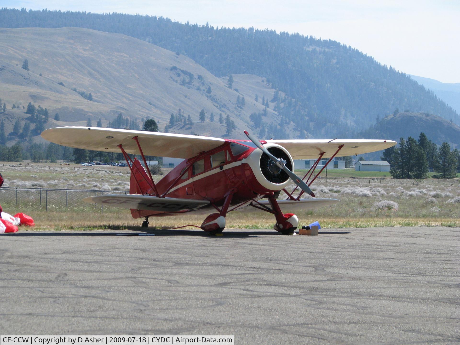 CF-CCW, 1937 Waco AQC-6 C/N 4646, On display at Princeton Airshow