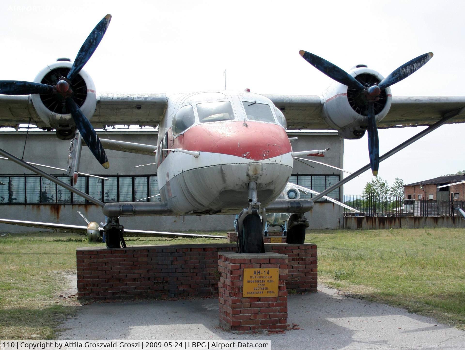 110, Antonov An-14A C/N 003308, Bulgarian Museum of Aviation, Plovdiv-Krumovo (LBPG).