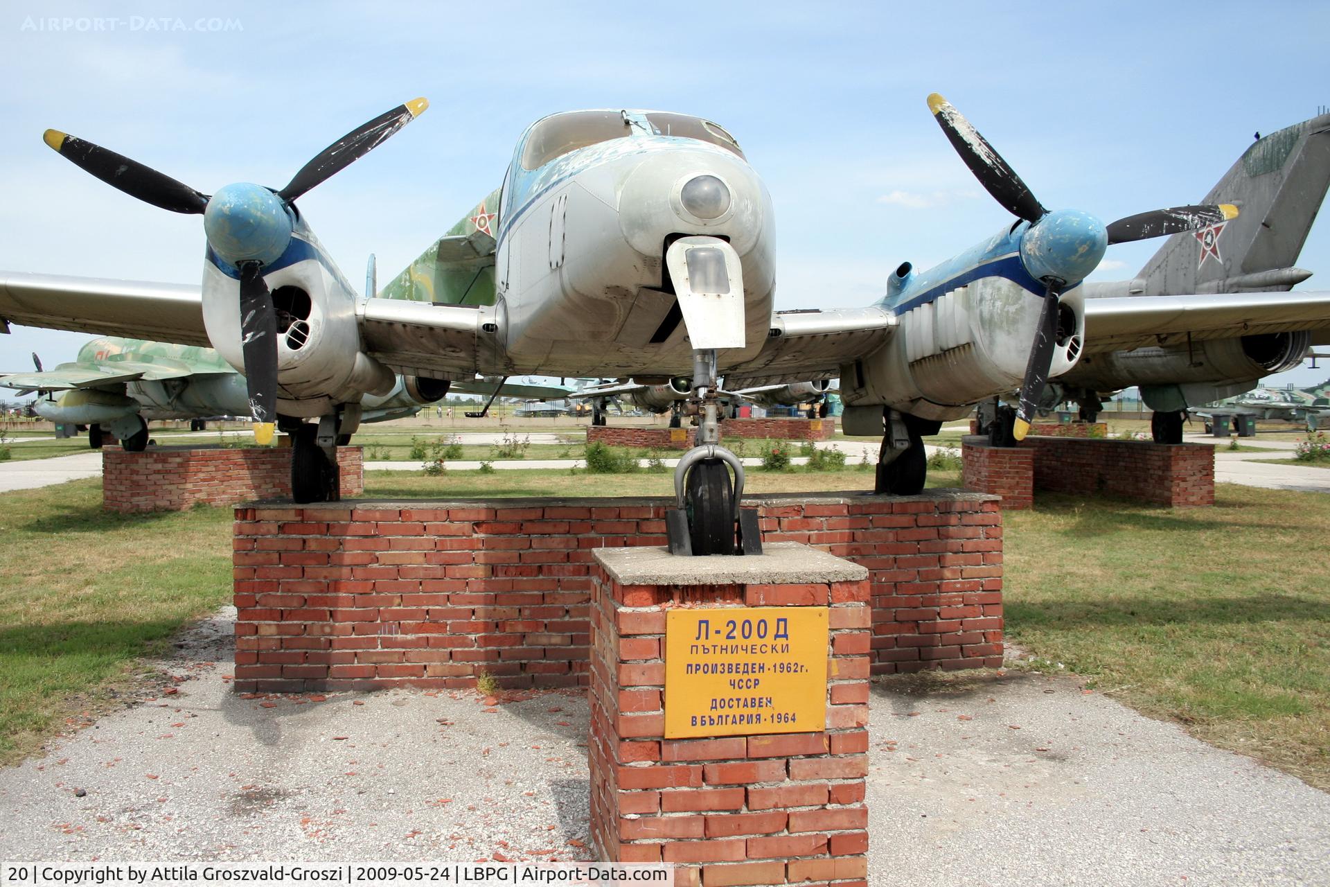 20, 1964 Let L-200D Morava C/N 171202, Bulgarian Museum of Aviation, Plovdiv-Krumovo (LBPG).