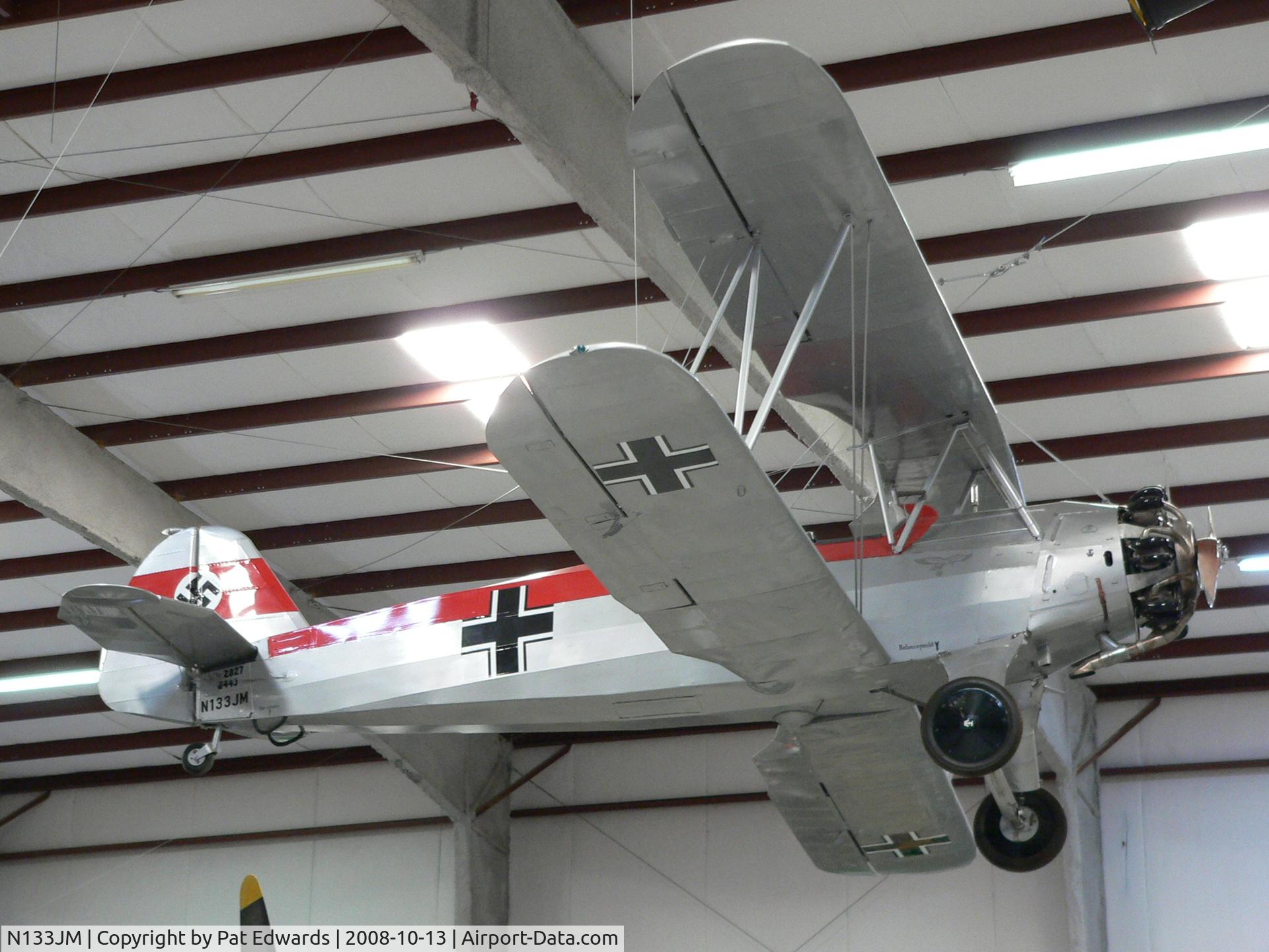 N133JM, Focke-Wulf Fw-44J Stieglitz C/N 2827, Pima Air Museum AZ 13 October 2008