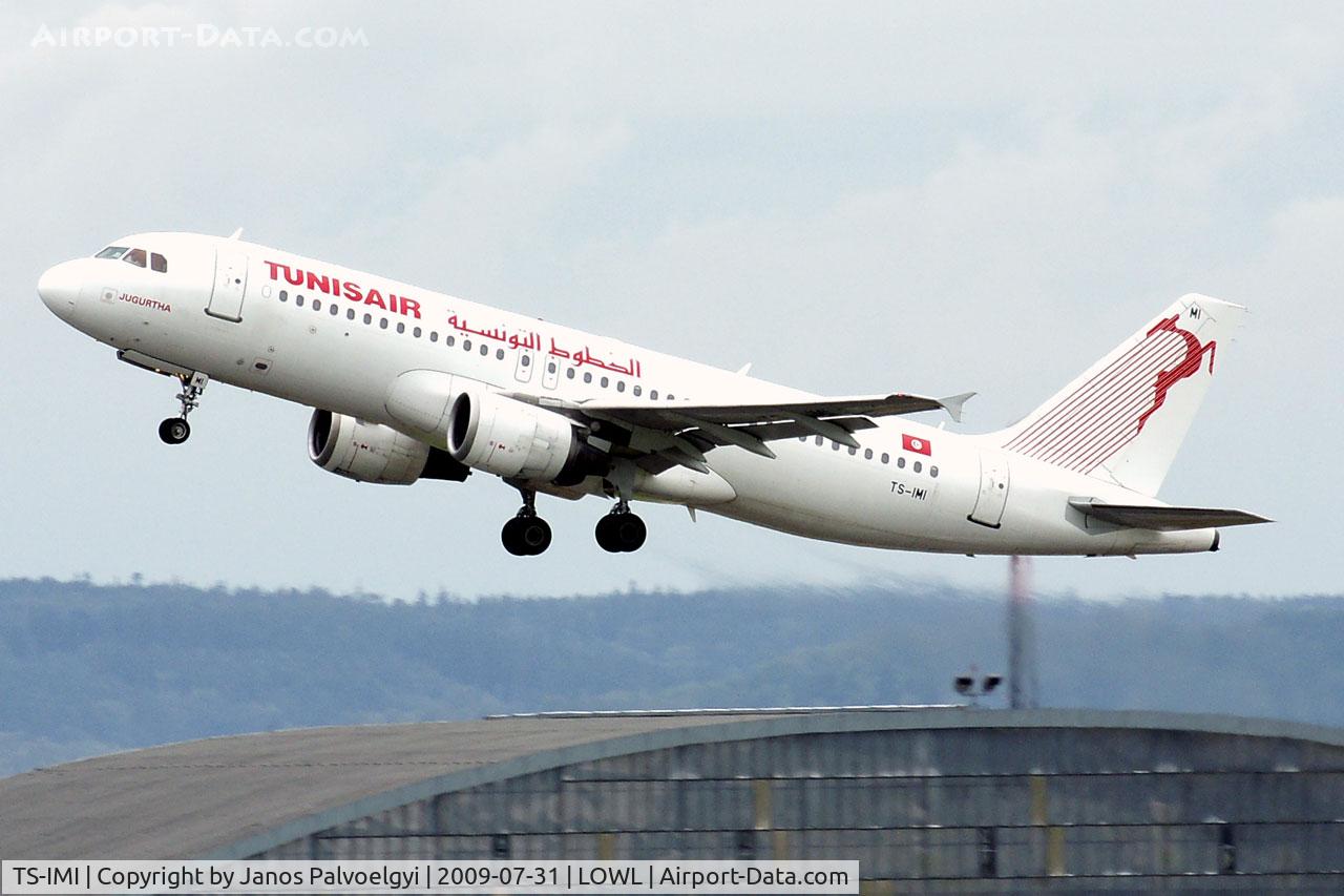 TS-IMI, 1994 Airbus A320-211 C/N 0511, Tunisair A320-211 take off