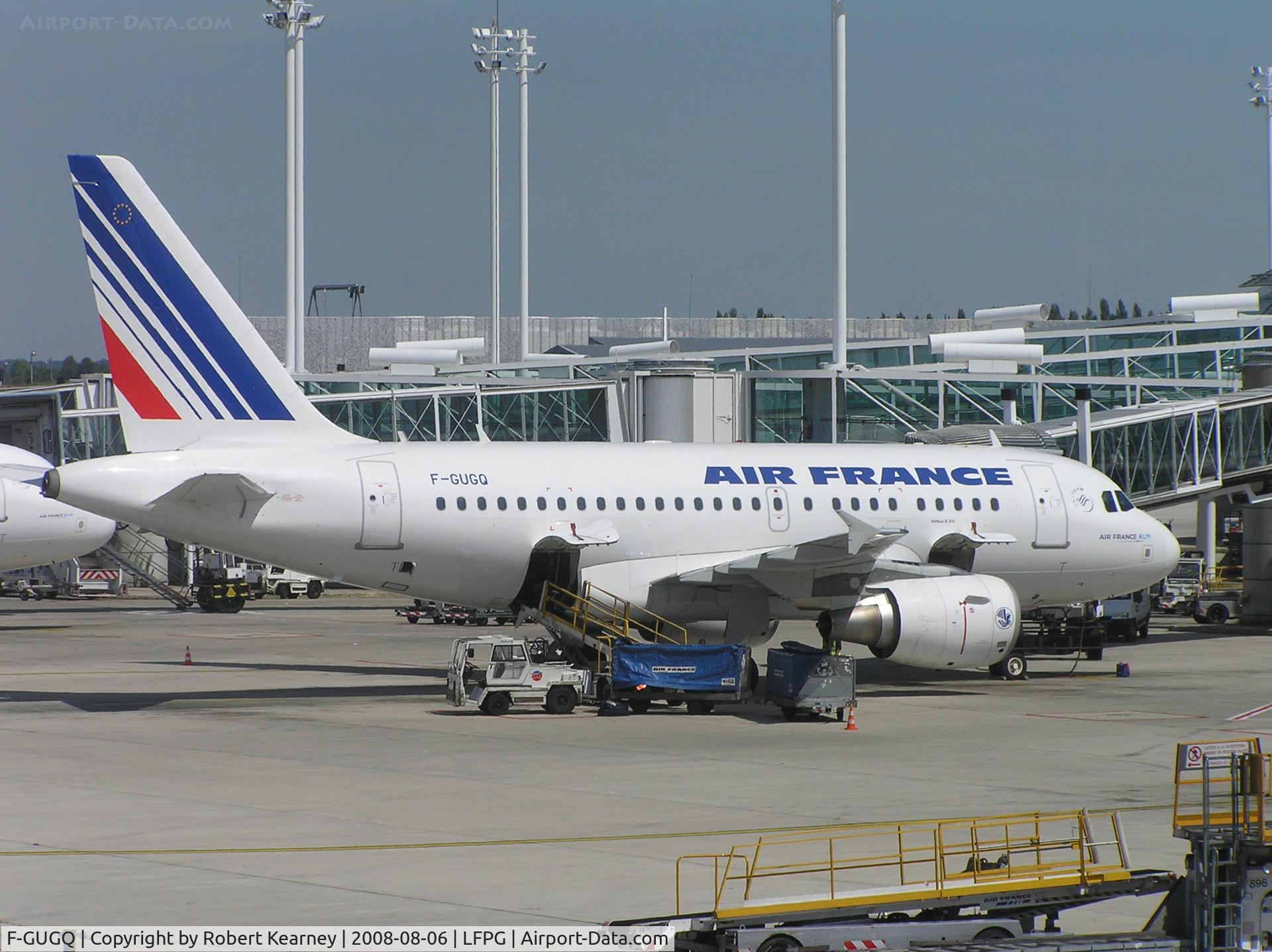 F-GUGQ, 2006 Airbus A318-111 C/N 2972, Air France on stand