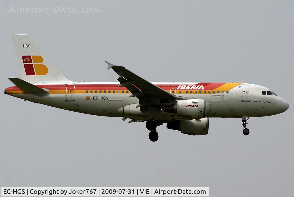 EC-HGS, 2000 Airbus A319-111 C/N 1180, Iberia Airbus A319-111