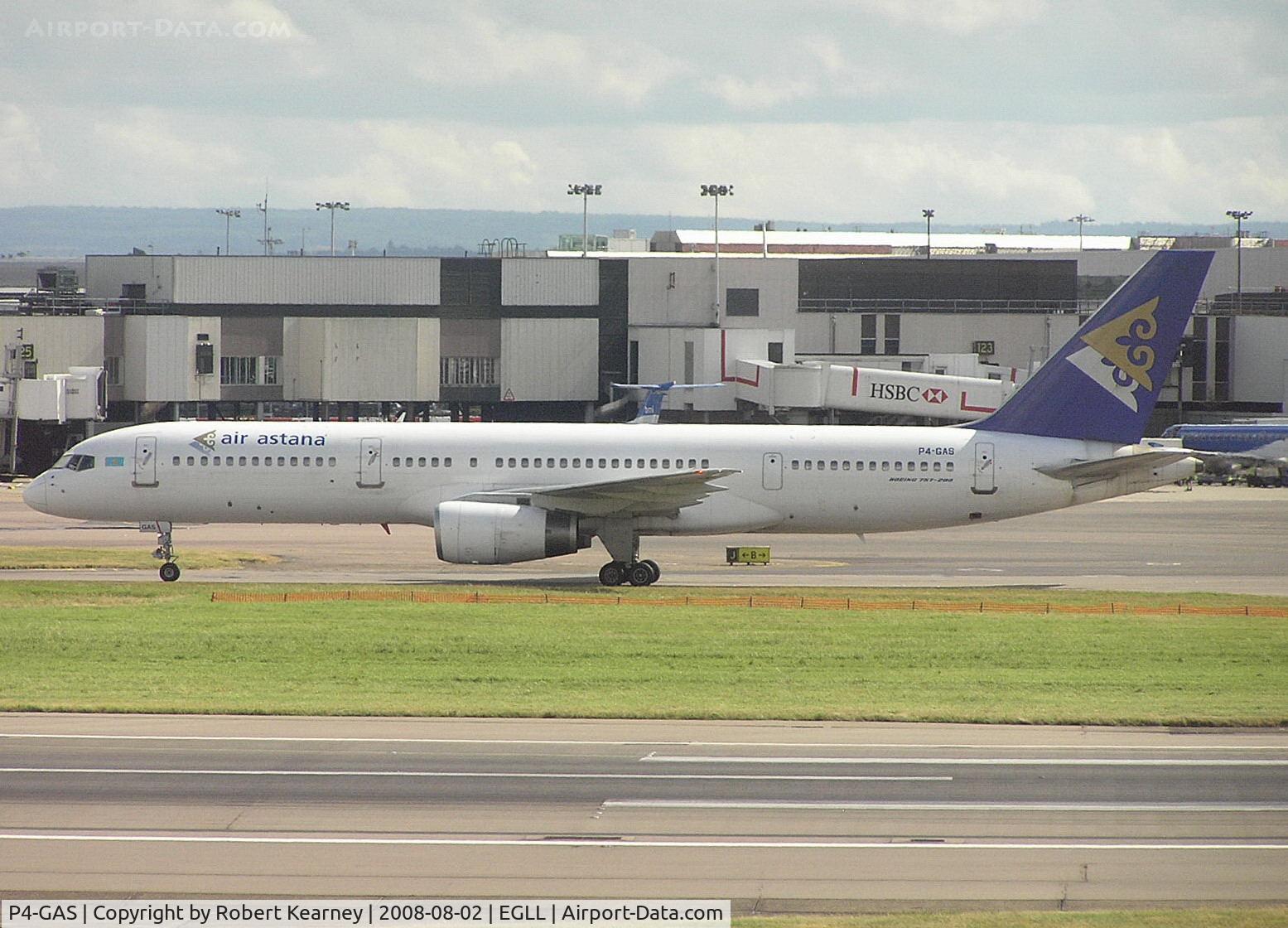 P4-GAS, 1996 Boeing 757-2G5 C/N 28112, Astana heading to r/w