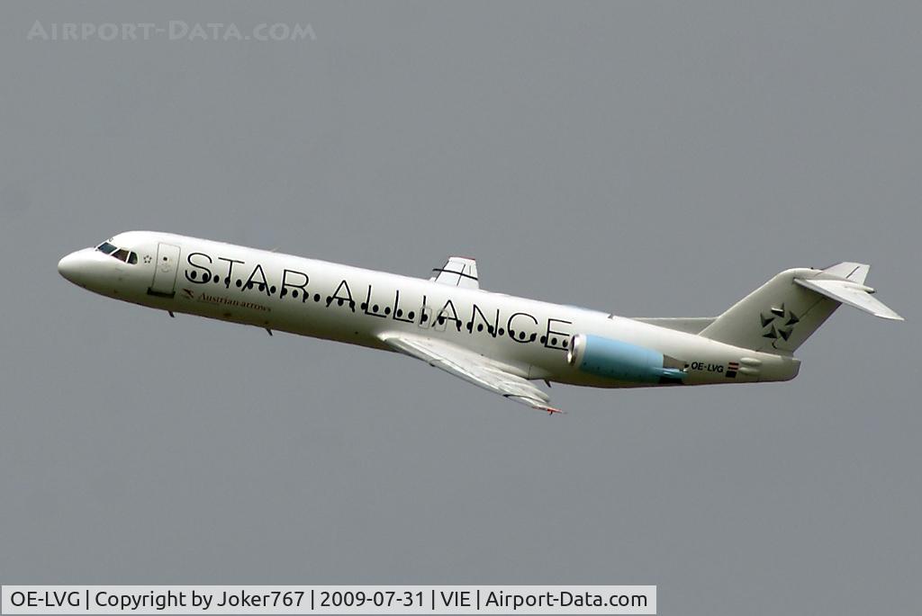 OE-LVG, 1994 Fokker 100 (F-28-0100) C/N 11520, Austrian arrows Fokker F-100