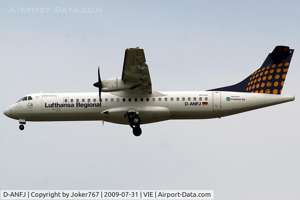 D-ANFJ, 2001 ATR 72-212A C/N 664, Lufthansa Regional (Contact Air) Aérospatiale ATR-72-500