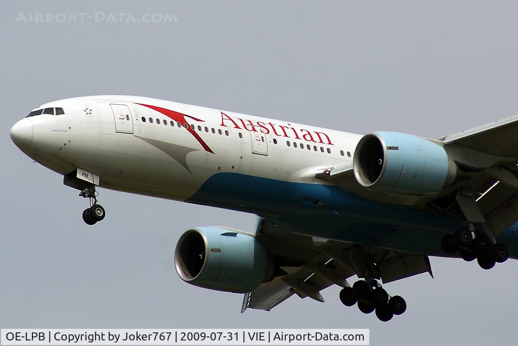 OE-LPB, 1998 Boeing 777-2Z9/ER C/N 28699, Austrian Airlines Boeing 777-2Z9(ER)