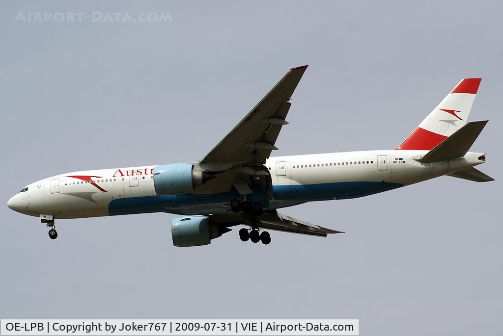 OE-LPB, 1998 Boeing 777-2Z9/ER C/N 28699, Austrian Airlines Boeing 777-2Z9(ER)