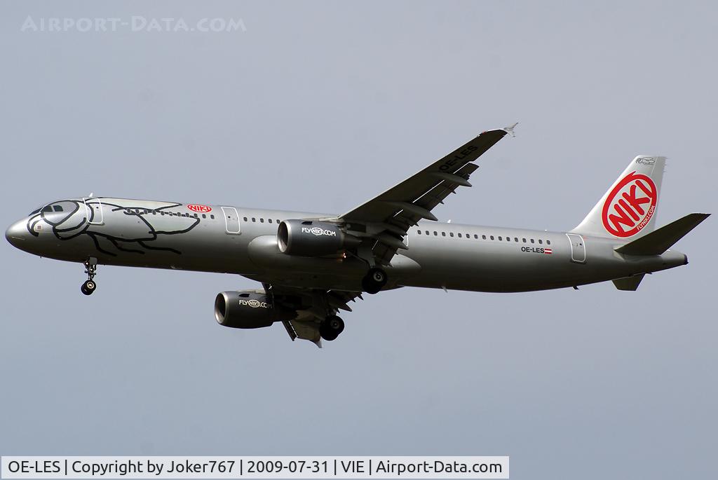 OE-LES, 2008 Airbus A321-211 C/N 3504, NIKI Airbus A321-231