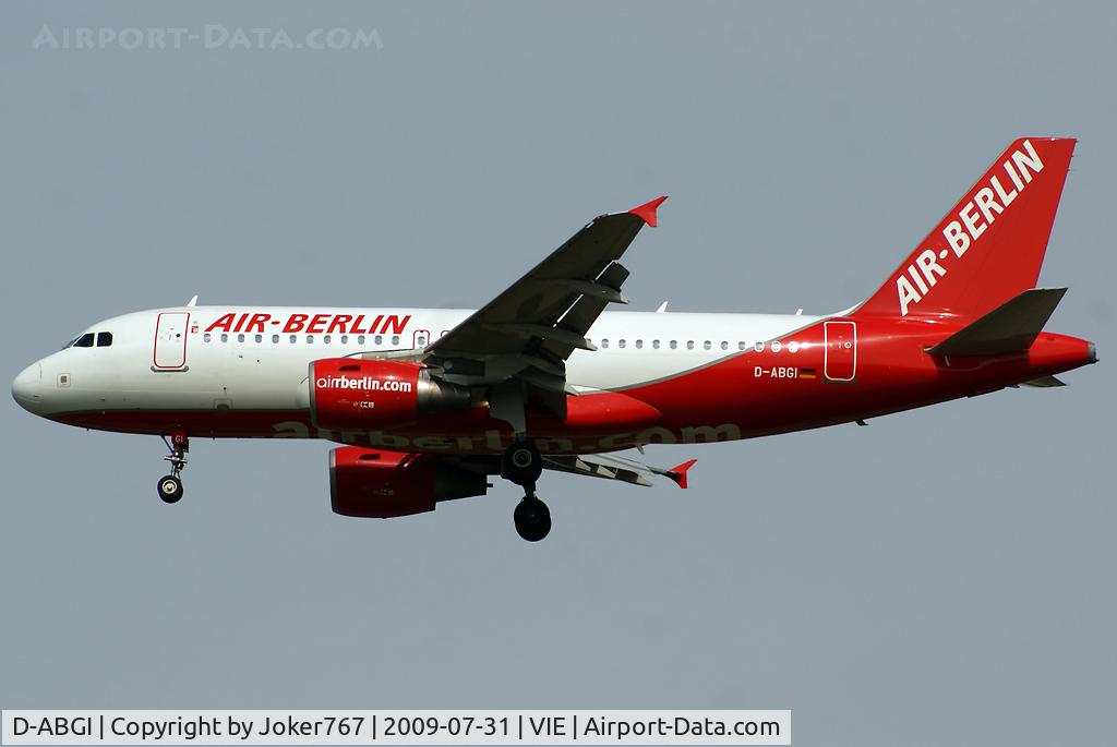 D-ABGI, 2007 Airbus A319-112 C/N 3346, Air Berlin Airbus A319-112