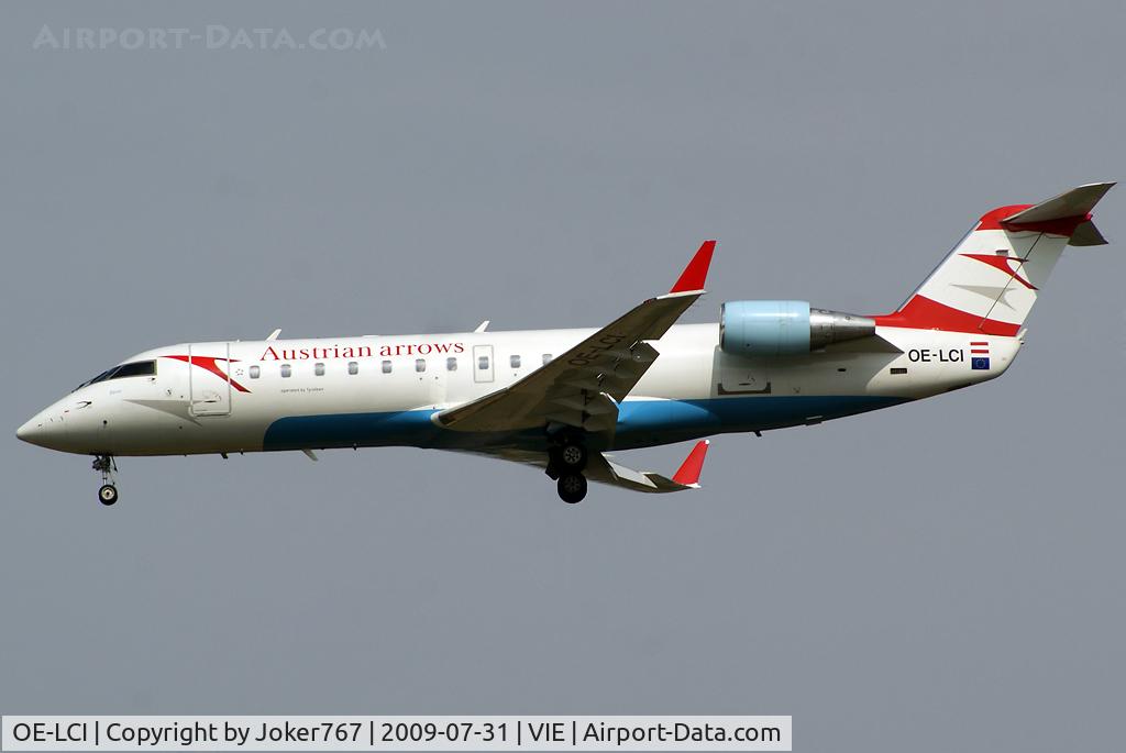 OE-LCI, 1996 Canadair CRJ-200LR (CL-600-2B19) C/N 7133, Austrian arrows Canadair Regional Jet CRJ200LR