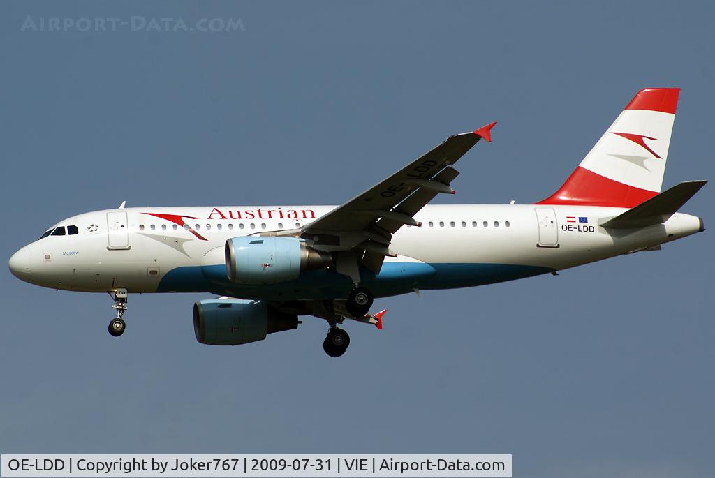 OE-LDD, 2005 Airbus A319-112 C/N 2416, Austrian Airlines Airbus A319-112