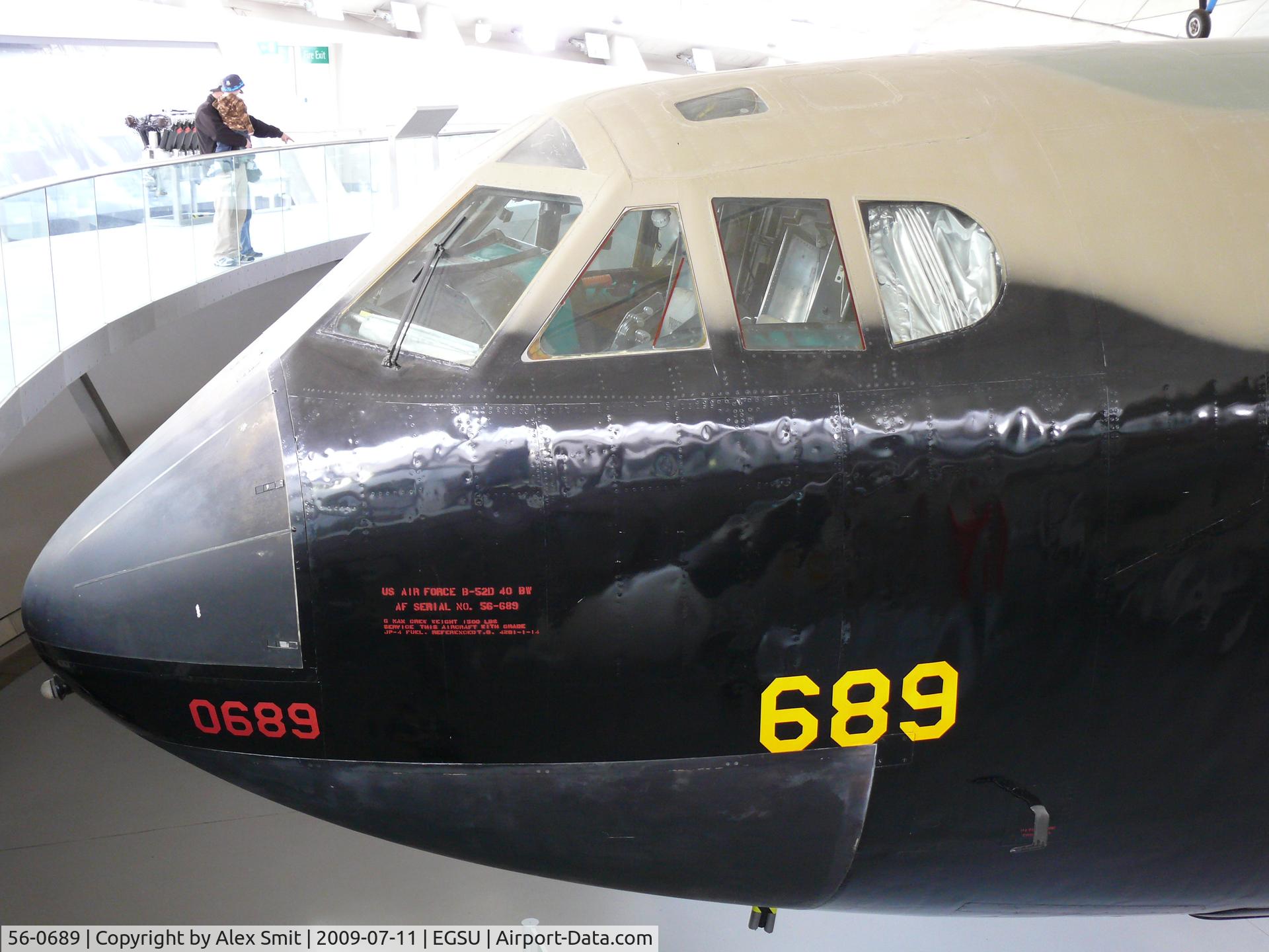 56-0689, 1956 Boeing B-52D Stratofortress C/N 464060, Boeing B-52D Stratofortress 56-0689 US Air Force in the American Air Museum