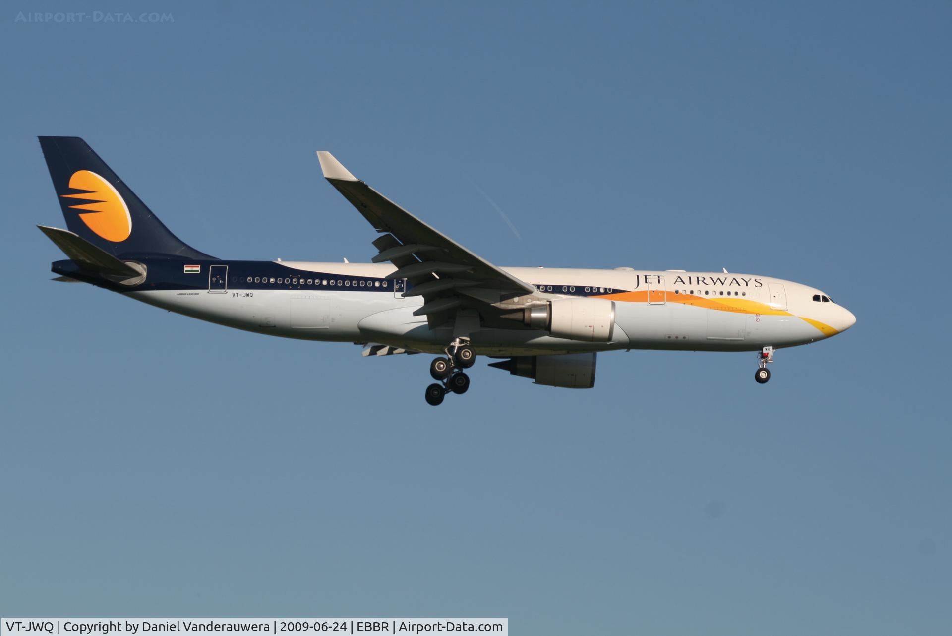 VT-JWQ, 2008 Airbus A330-202 C/N 956, flight 9W225 is descending to rwy 02