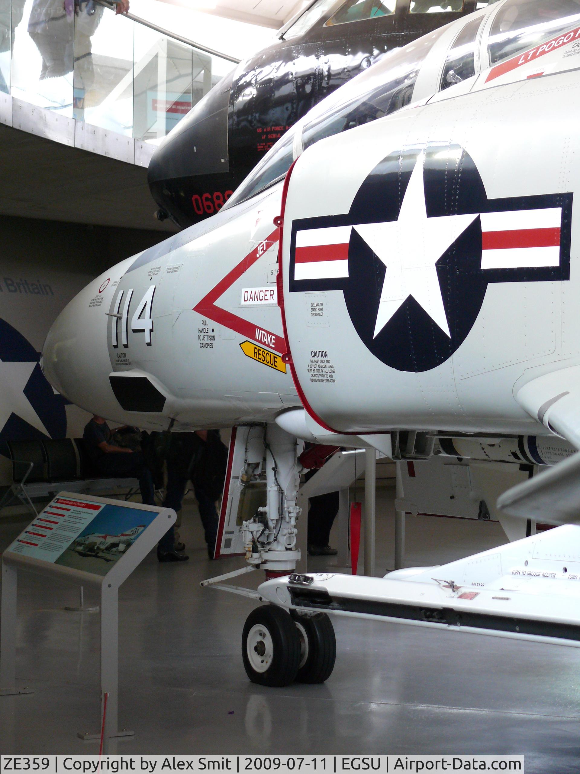 ZE359, McDonnell Douglas F-4J(UK) Phantom II C/N 2746, McDonnell Douglas F-4J Phantom 155529/AJ114 US Navy in the American Air Museum