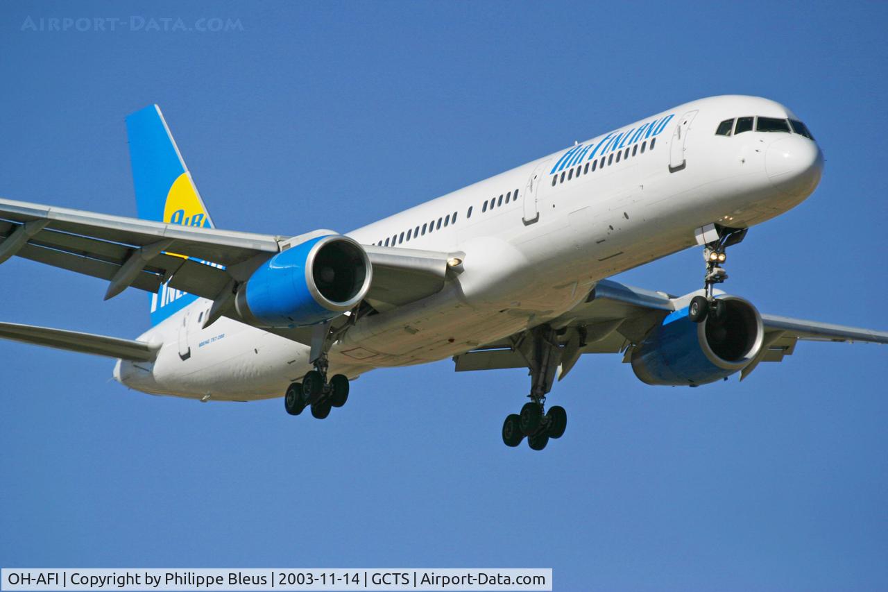 OH-AFI, 1996 Boeing 757-2K2 C/N 26330, Short final rwy 08.
