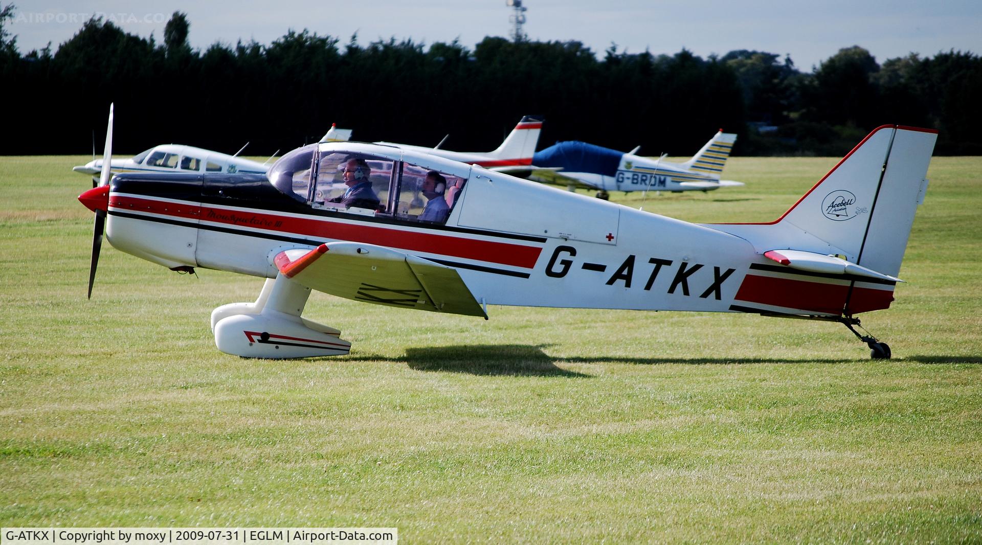 G-ATKX, 1966 Jodel D-140C Mousequetaire III C/N 163, Jodel D.140C Mousquetaire at White Waltham