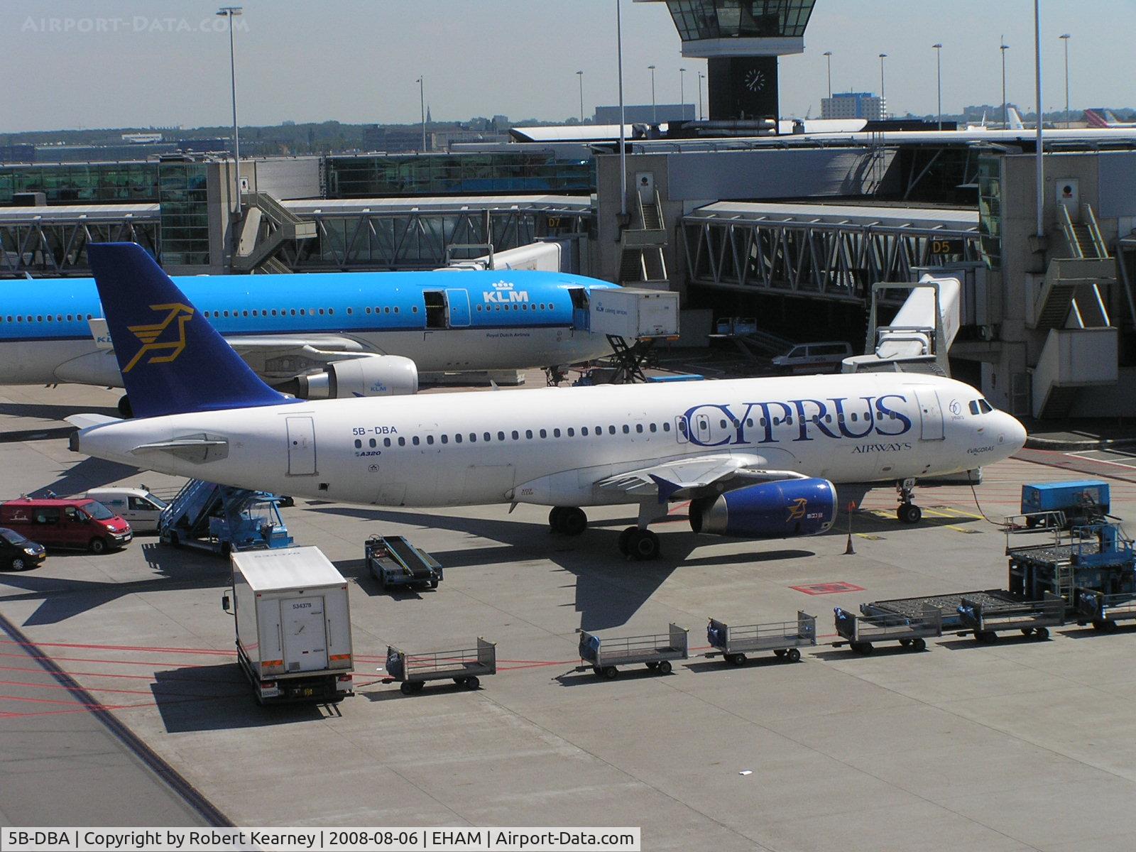 5B-DBA, 1991 Airbus A320-231 C/N 180, Cyprus on stand