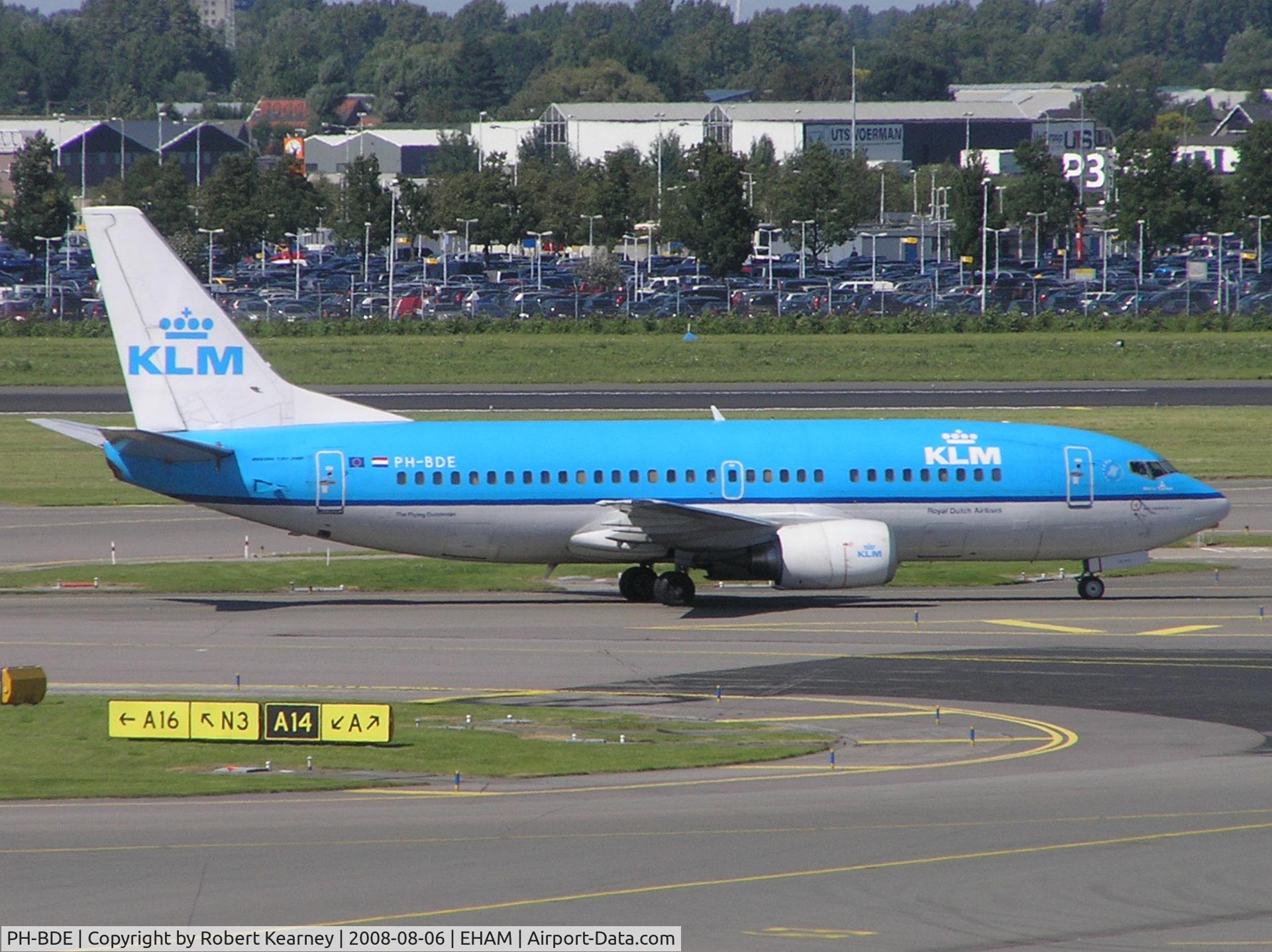 PH-BDE, 1986 Boeing 737-306 C/N 23541, KLM after landing