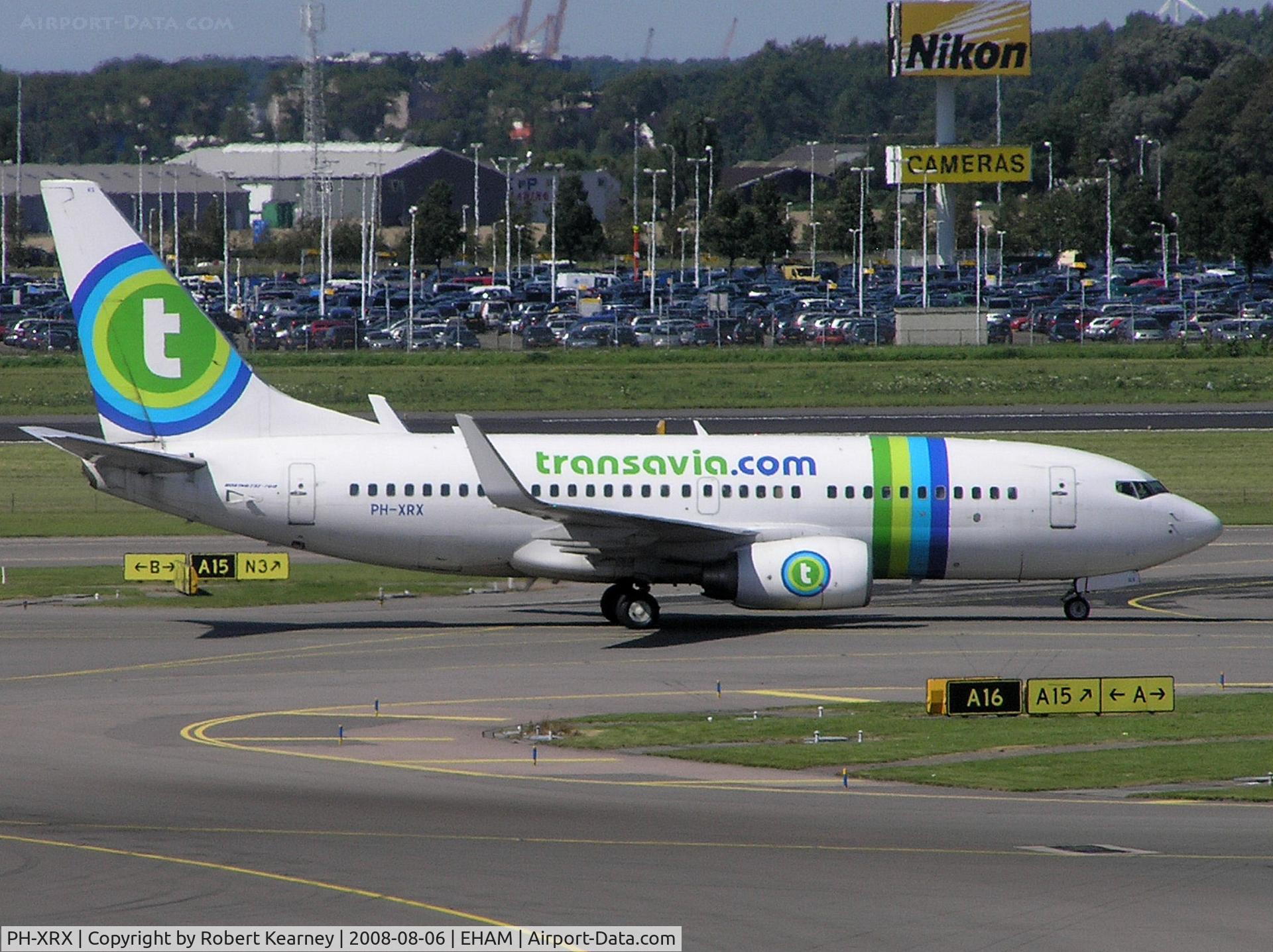 PH-XRX, 2003 Boeing 737-7K2 C/N 33464, Transavia after landing