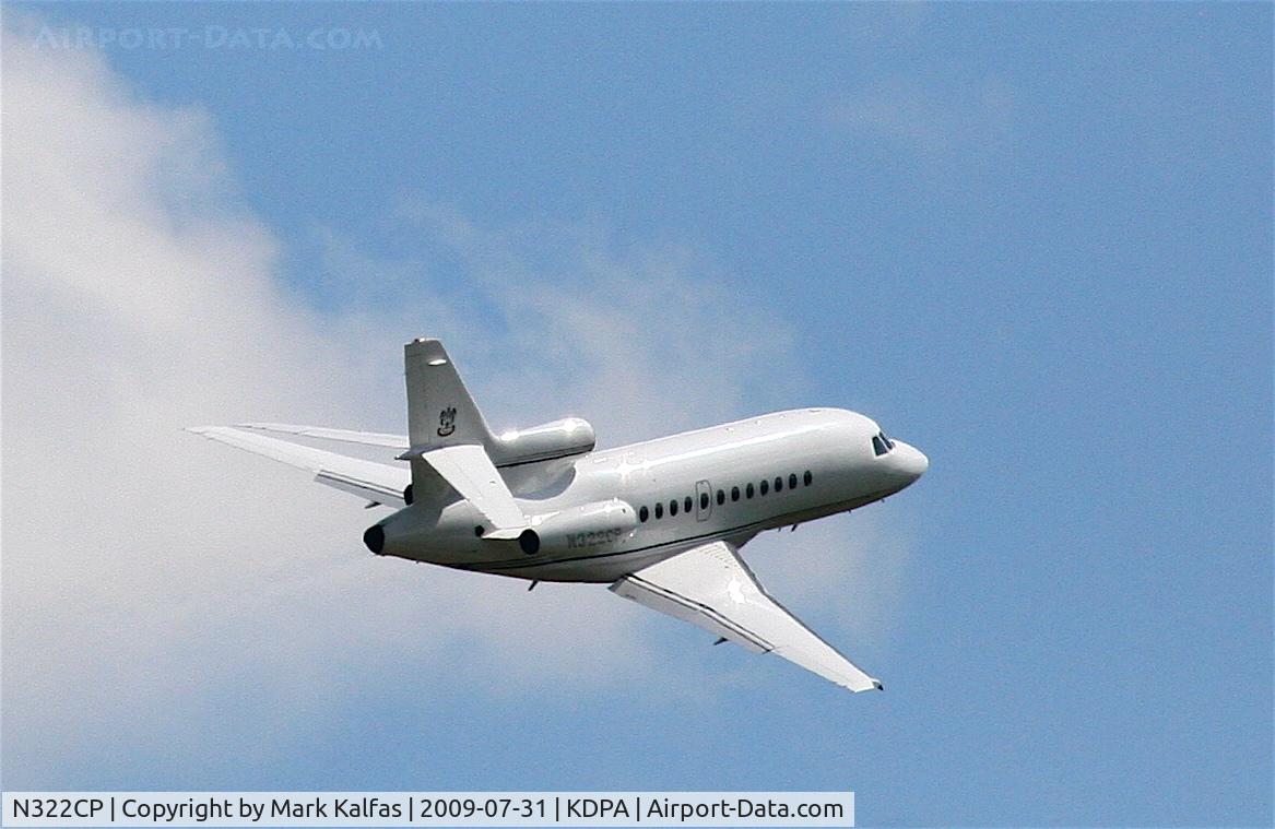 N322CP, 1993 Dassault Falcon 900B C/N 134, Gallagher Enterprises Falcon 900, N322CP departing KDPA 20R for Denver KAPA.