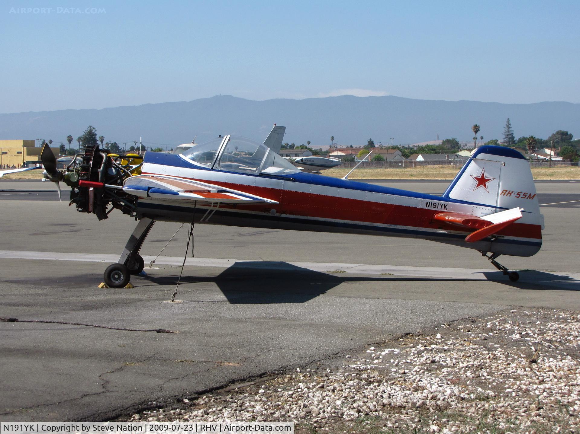 N191YK, 1992 Yakovlev Yak-55M C/N 920309, 1992 Yakovlev YAK-55M minus cowl cover @ Reid-Hillview (San Jose), CA