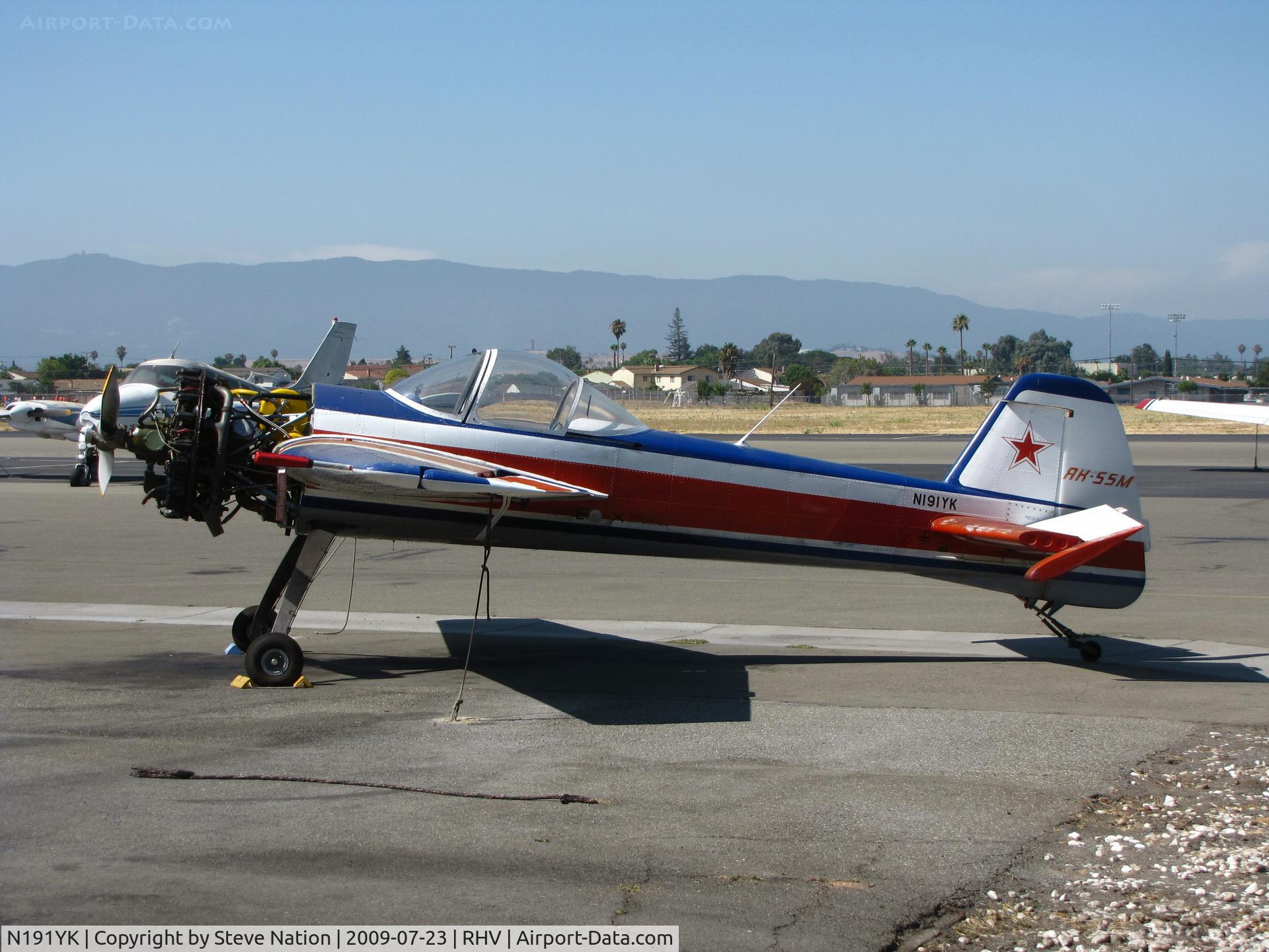 N191YK, 1992 Yakovlev Yak-55M C/N 920309, 1992 Yakovlev YAK-55M minus cowl cover @ Reid-Hillview (San Jose), CA