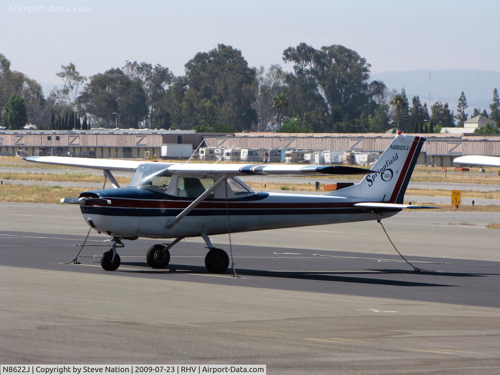 N8622J, 1967 Cessna 150G C/N 15066522, SPRINGFIELD Flying Service 1967 Cessna 150G in from Columbia, CA @ Reid-Hillview (San Jose), CA