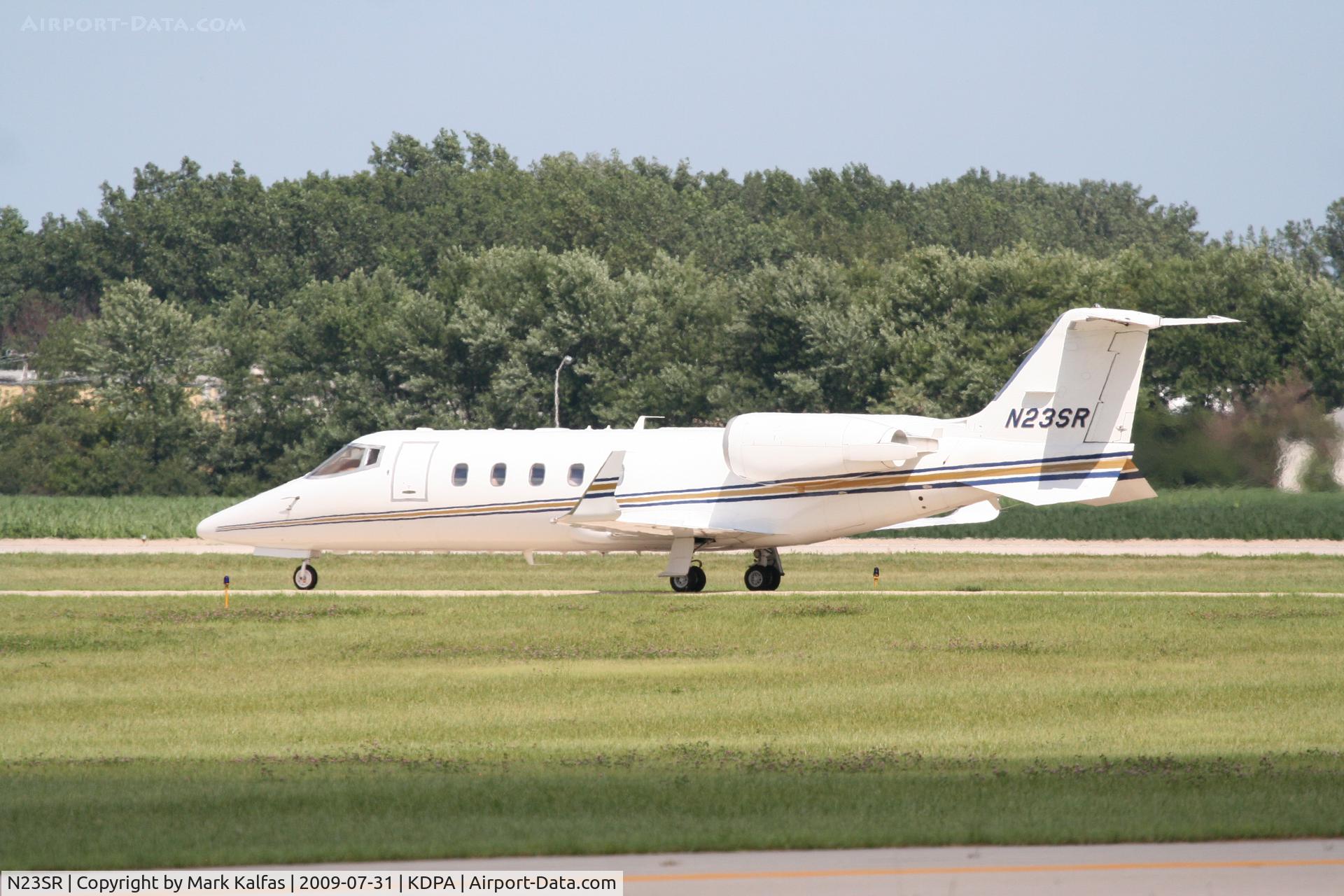 N23SR, 2001 Learjet Inc 60 C/N 229, Sears Roebuck Learjet 60, N23SR taxiing to the Sears hangar after arriving from KPIT.