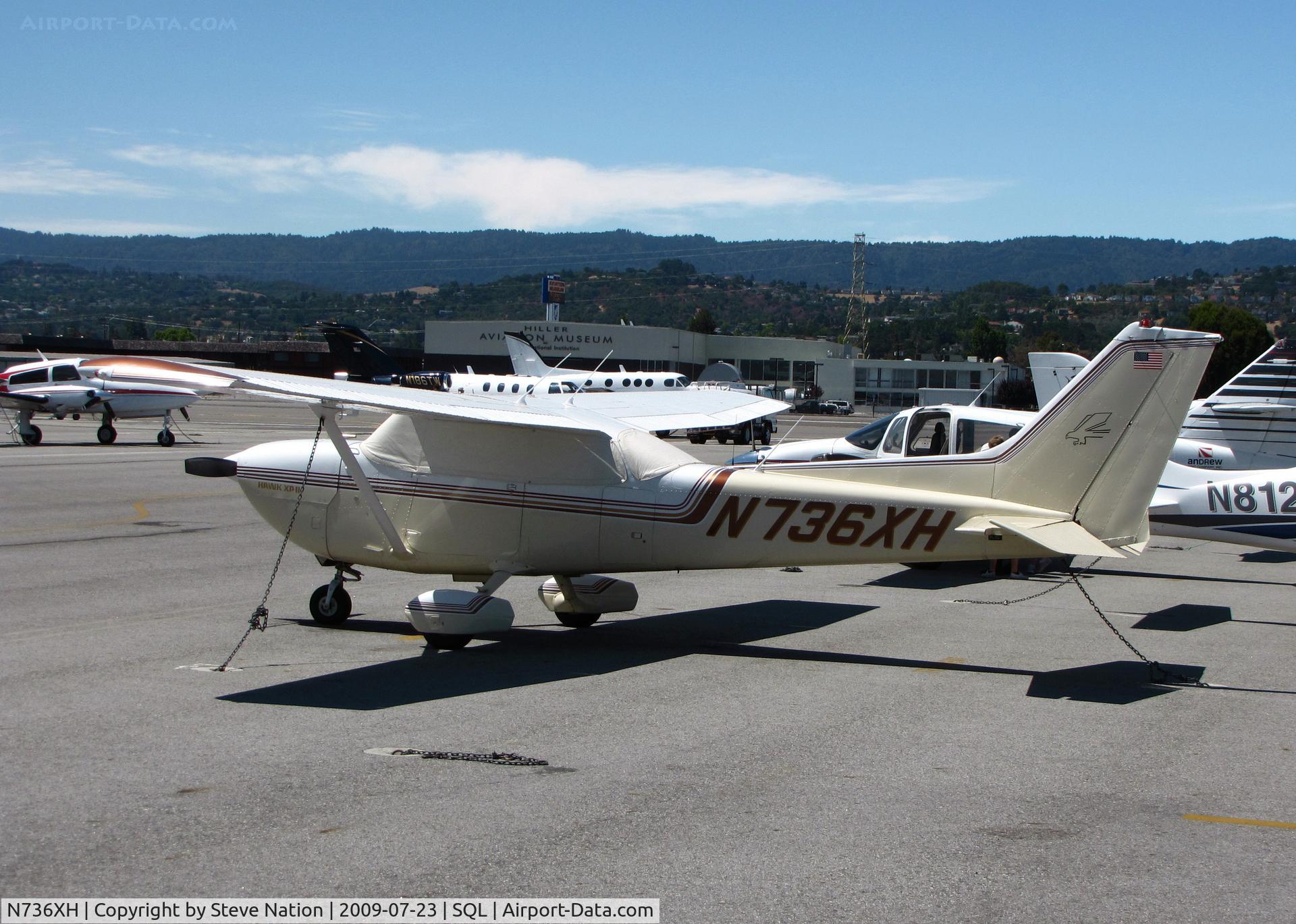 N736XH, 1978 Cessna R172K Hawk XP C/N R1722866, 1978 Cessna R172K Hawk XP II with cover on transient ramp @ San Carlos Muni, CA