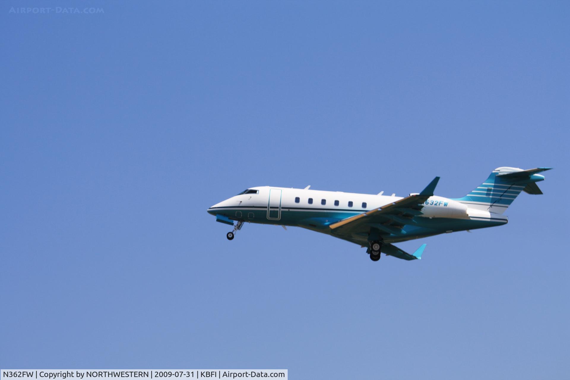 N362FW, 1980 Learjet 35A C/N 35-362, SEATTLE -VANCOUVER CANADA