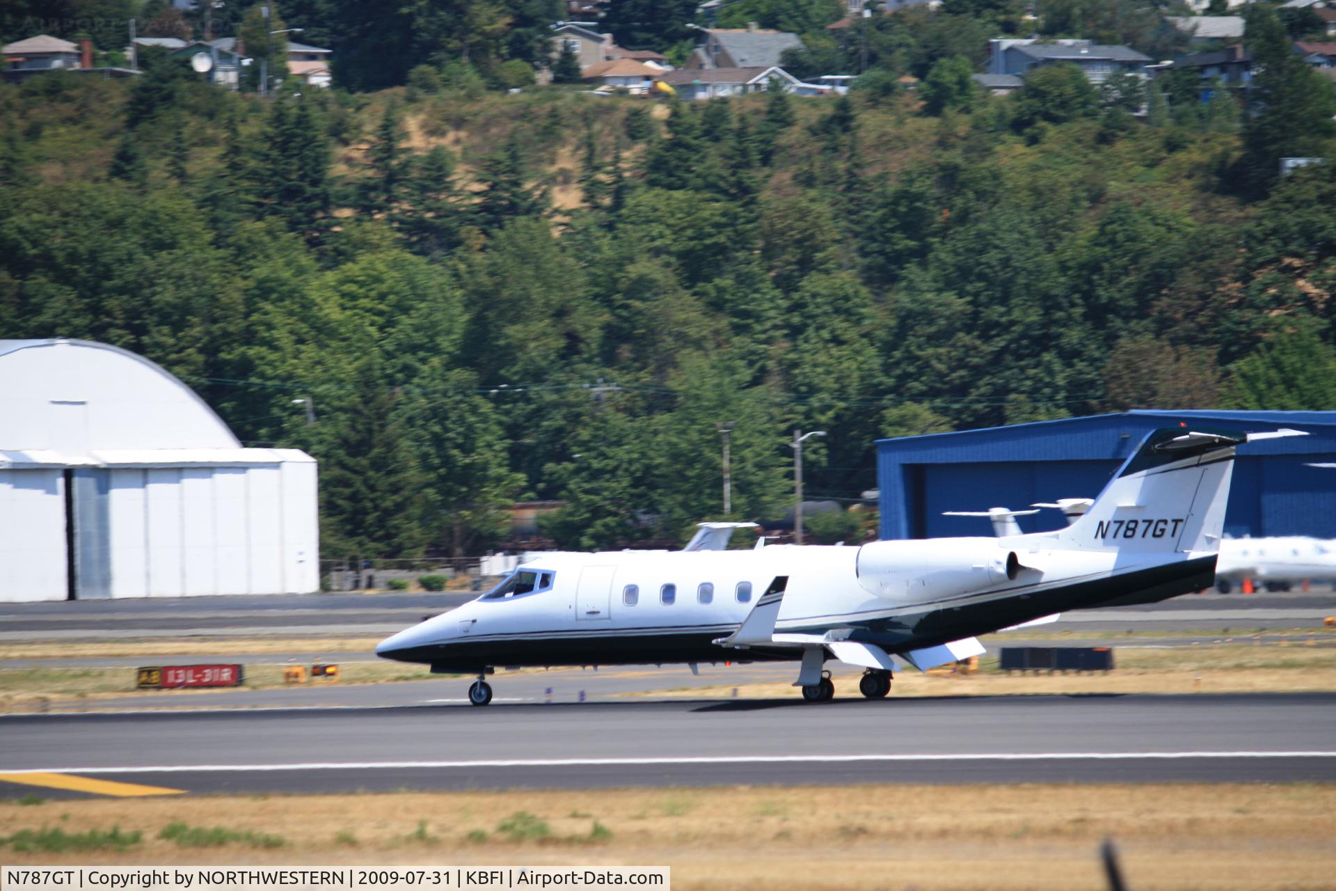 N787GT, Gates Learjet 55B C/N 128, PORTLAND-SEATTLE