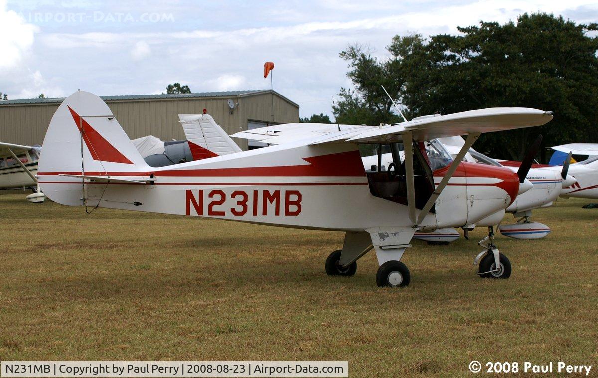 N231MB, 1961 Piper PA-22-108 Colt C/N 22-8539, Colling her heels