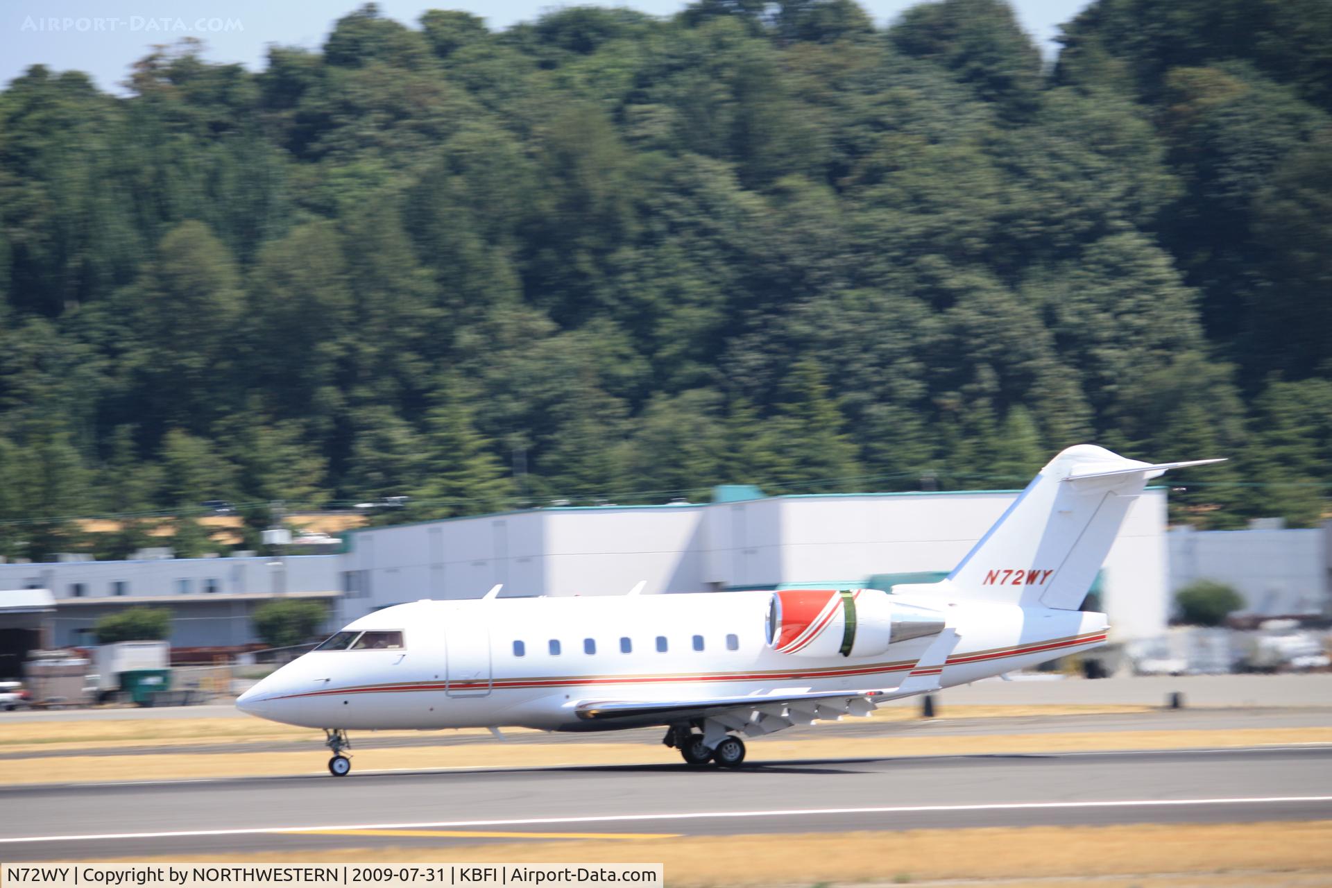 N72WY, 1998 Bombardier CL-600-2B16 C/N 5394, SALT LAKE -SEATTLE