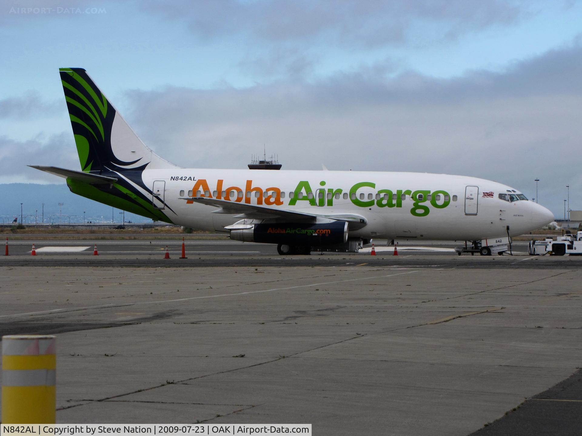 N842AL, 1984 Boeing 737-290C C/N 23136, Aloha Air Cargo 1984 Boeing 737-290C 'Pat Rosa' @ foggy Oakland Int'l (North Field), CA