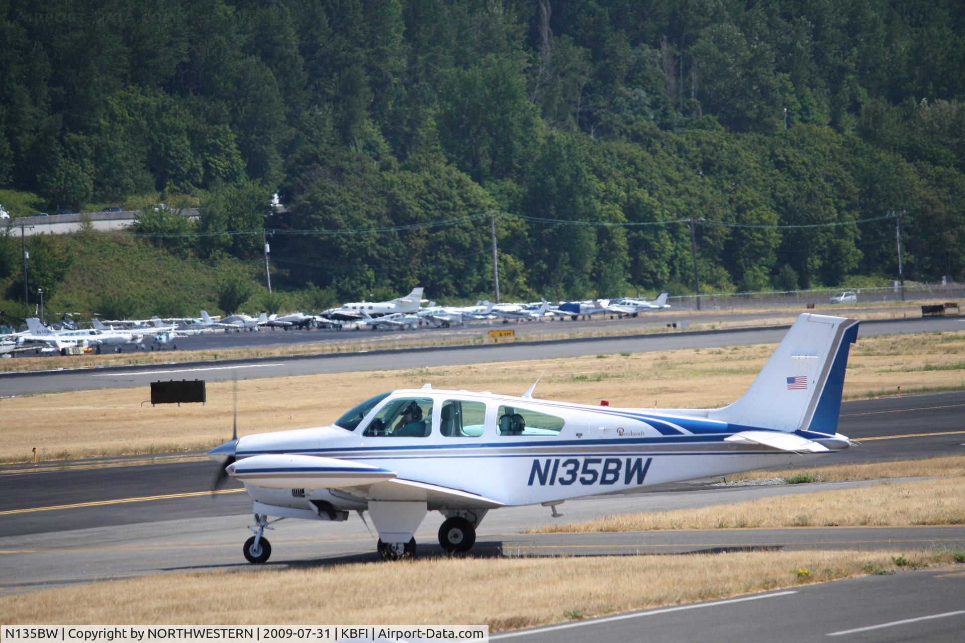 N135BW, 1984 Beech F33A Bonanza C/N CE-1044, SEATTLE-BELLINGHAM