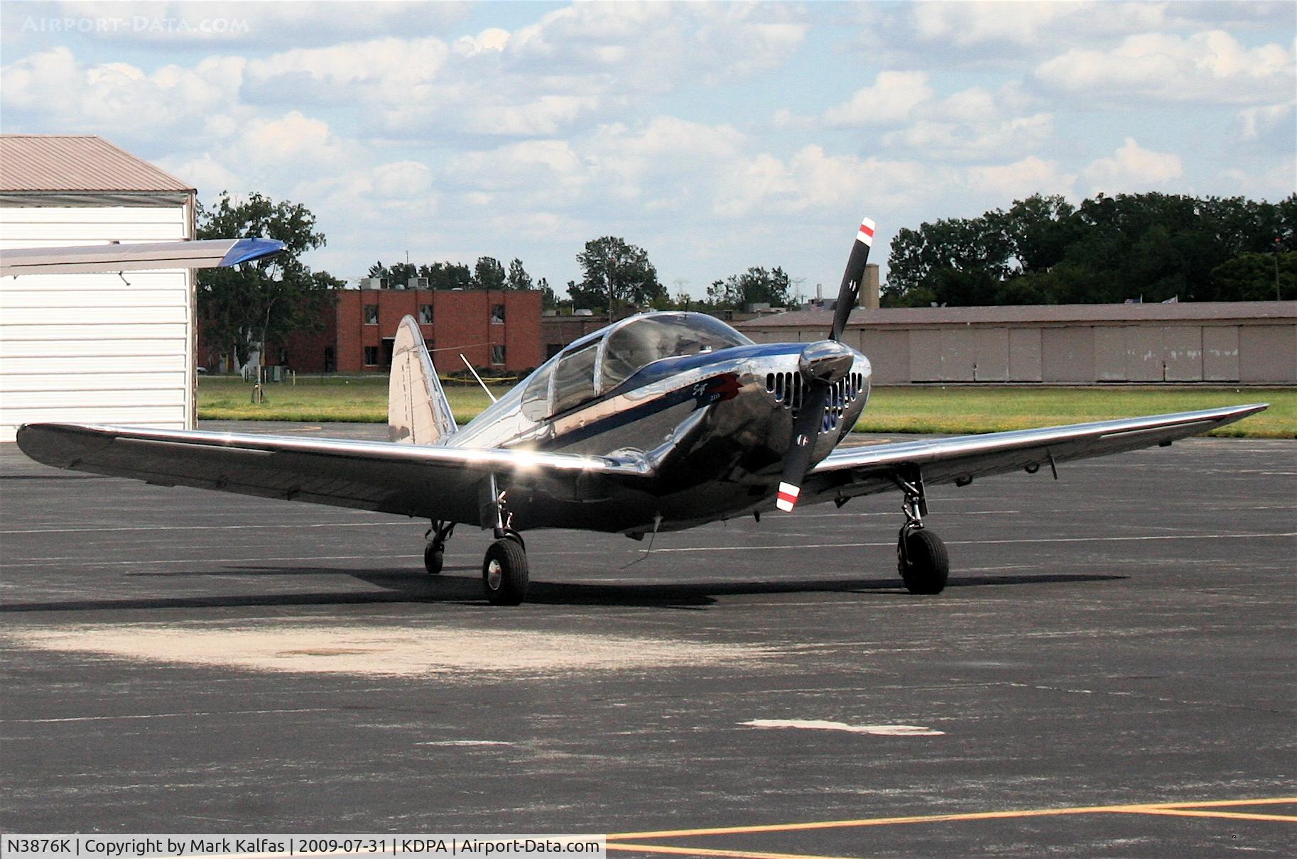 N3876K, 1948 Temco GC-1B Swift C/N 3576, Temco Swift GC-1B, N3874X on the Mukenschnabl ramp KDPA.