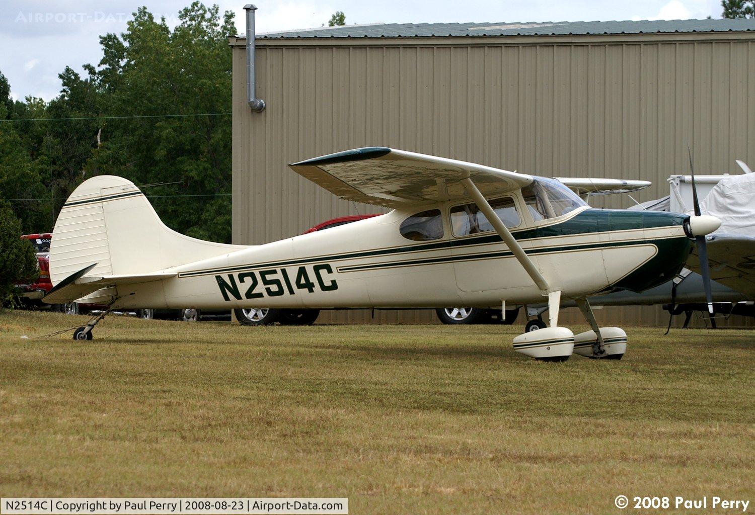 N2514C, 1954 Cessna 170B C/N 26158, Sitting on a slope