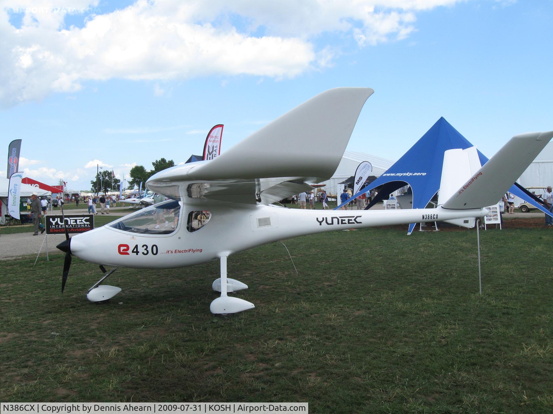 N386CX, Yuneec E430 C/N YN-E430-0905-001, OSH 2009 Electric Plane