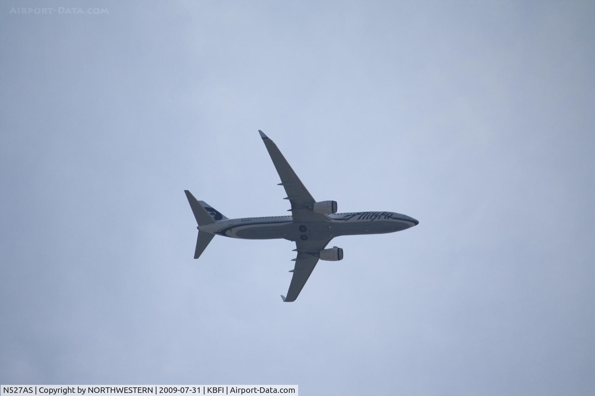 N527AS, 2009 Boeing 737-890 C/N 35694, SEATTLE-ANCHORAGE