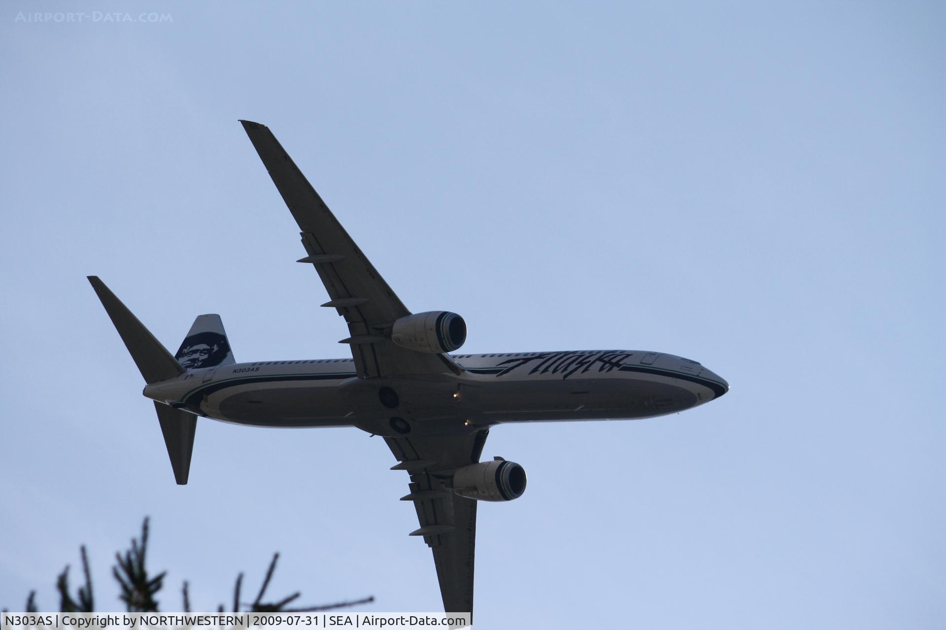 N303AS, 2001 Boeing 737-990 C/N 30016, SEATTLE-SAN FRANCISCO