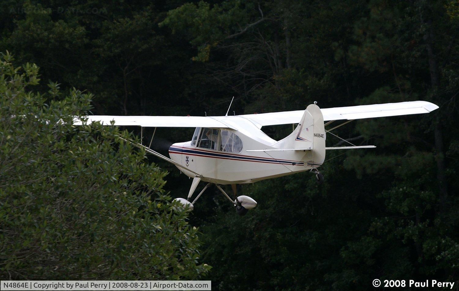 N4864E, 1959 Champion AERONCA 7FC C/N 7FC-309, Looks like a forest corridor