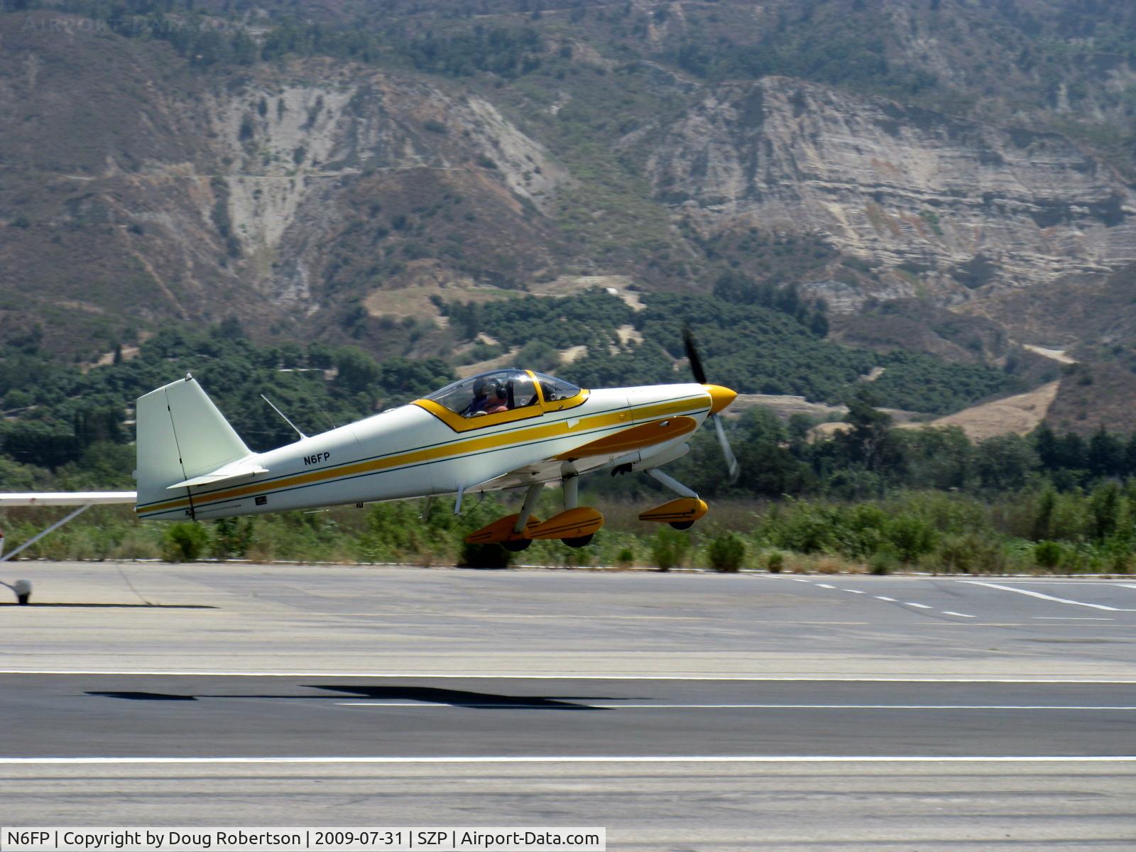 N6FP, Vans RV-6A C/N 21829, 2001 Piszkin VAN's RV-6A, takeoff climb Rwy 22